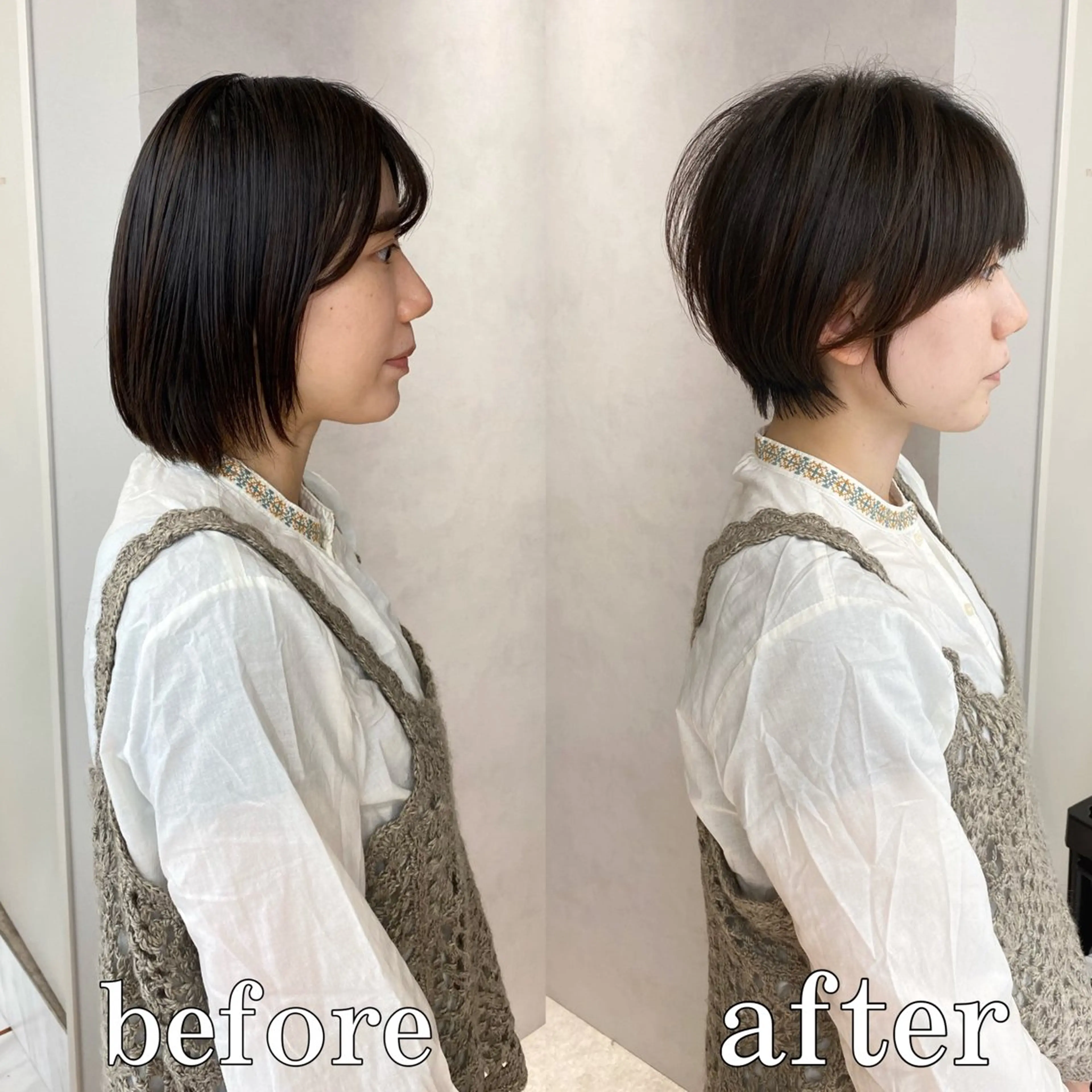 ショート カット トリートメント 美髪❣️縮毛矯正/ 髪質改善✨/山本のヘアスタイル