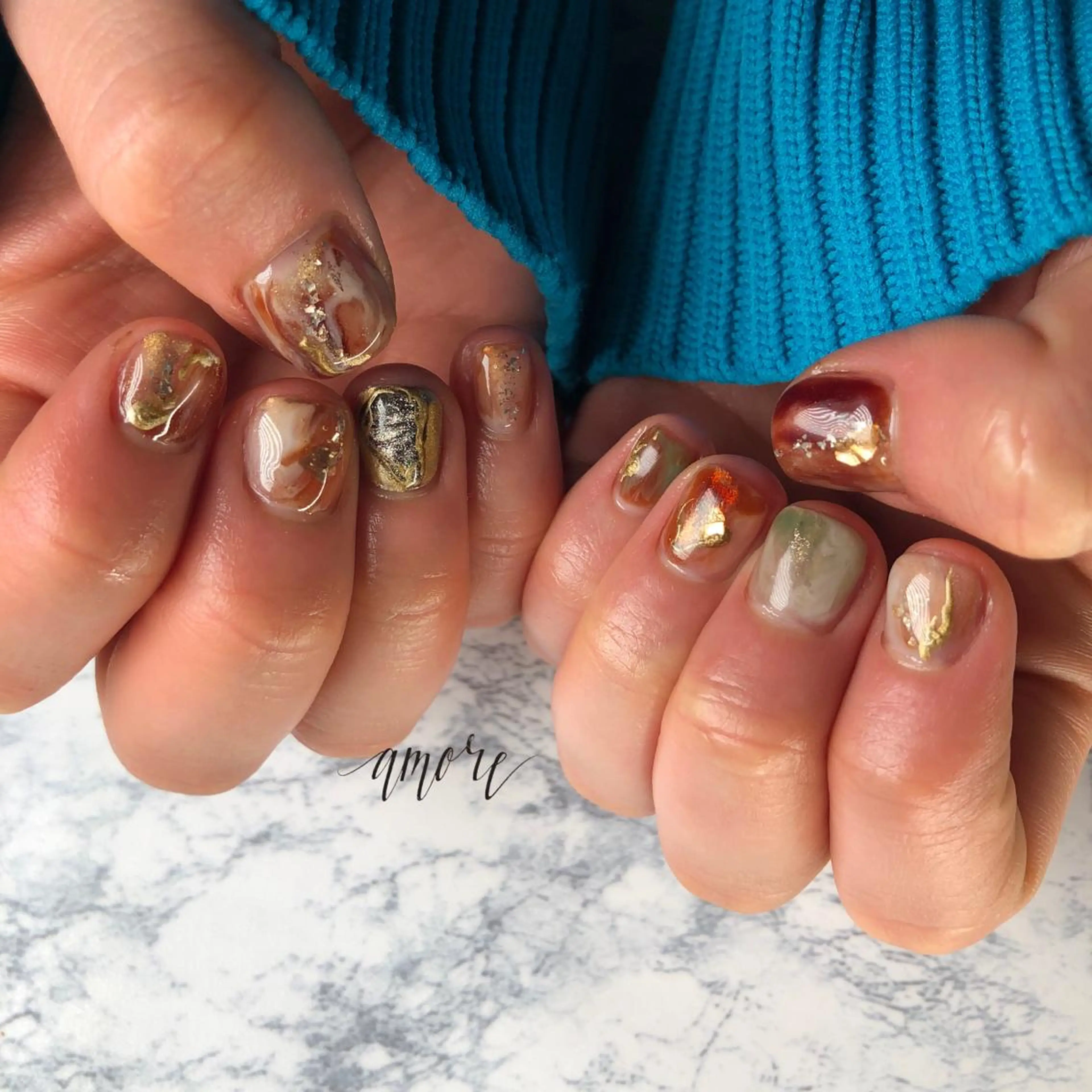 ネイル ジェルネイル 氷ネイル・うるうるネイル マグネットネイル ミラーネイル ニュアンスネイル You kyehwaのネイルデザイン