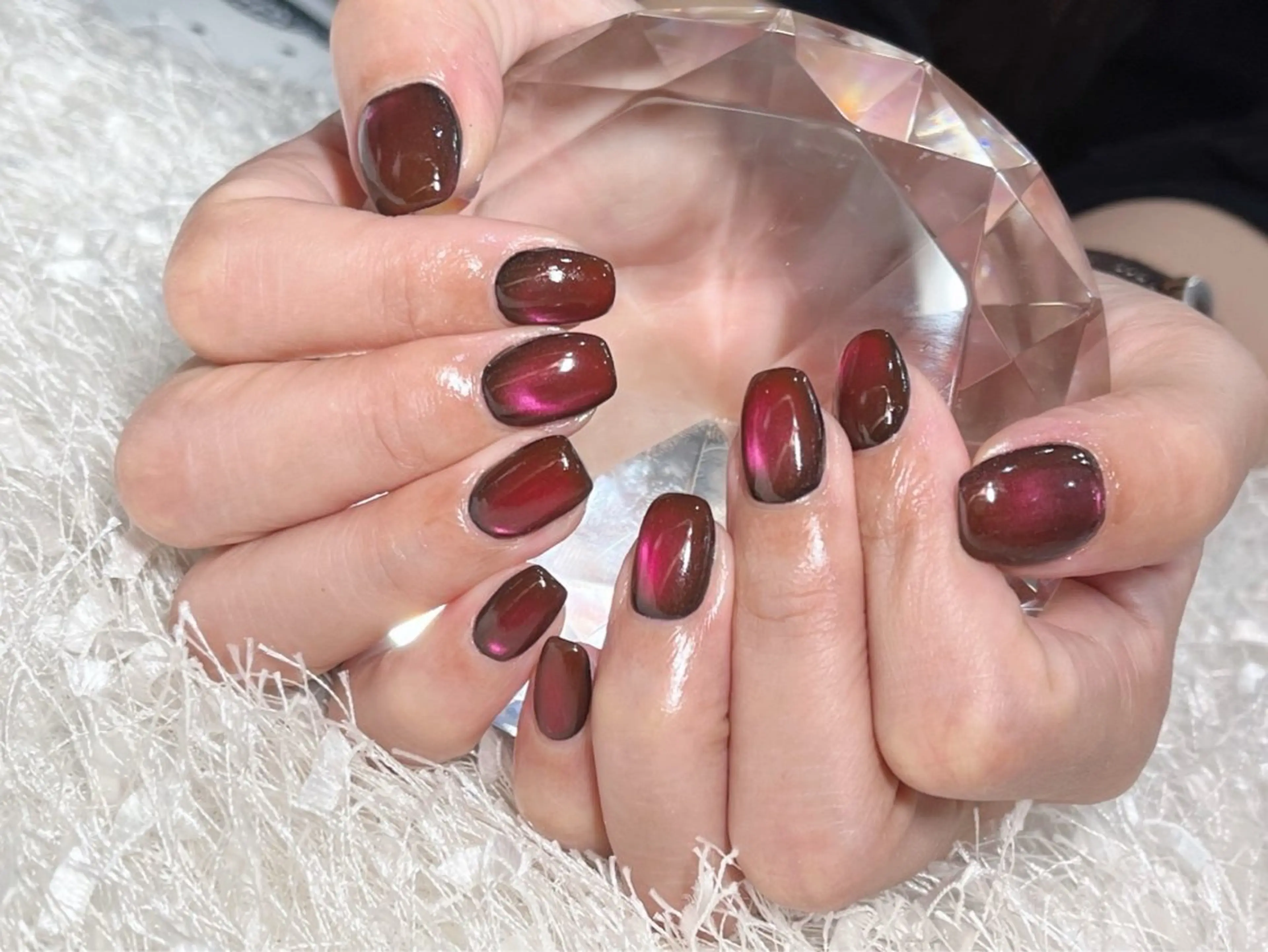 ネイル 長さ出し フレンチネイル ジェルネイル グラデーション 韓国ネイル ハンドネイル Nail&eye Belire 新宿のネイルデザイン