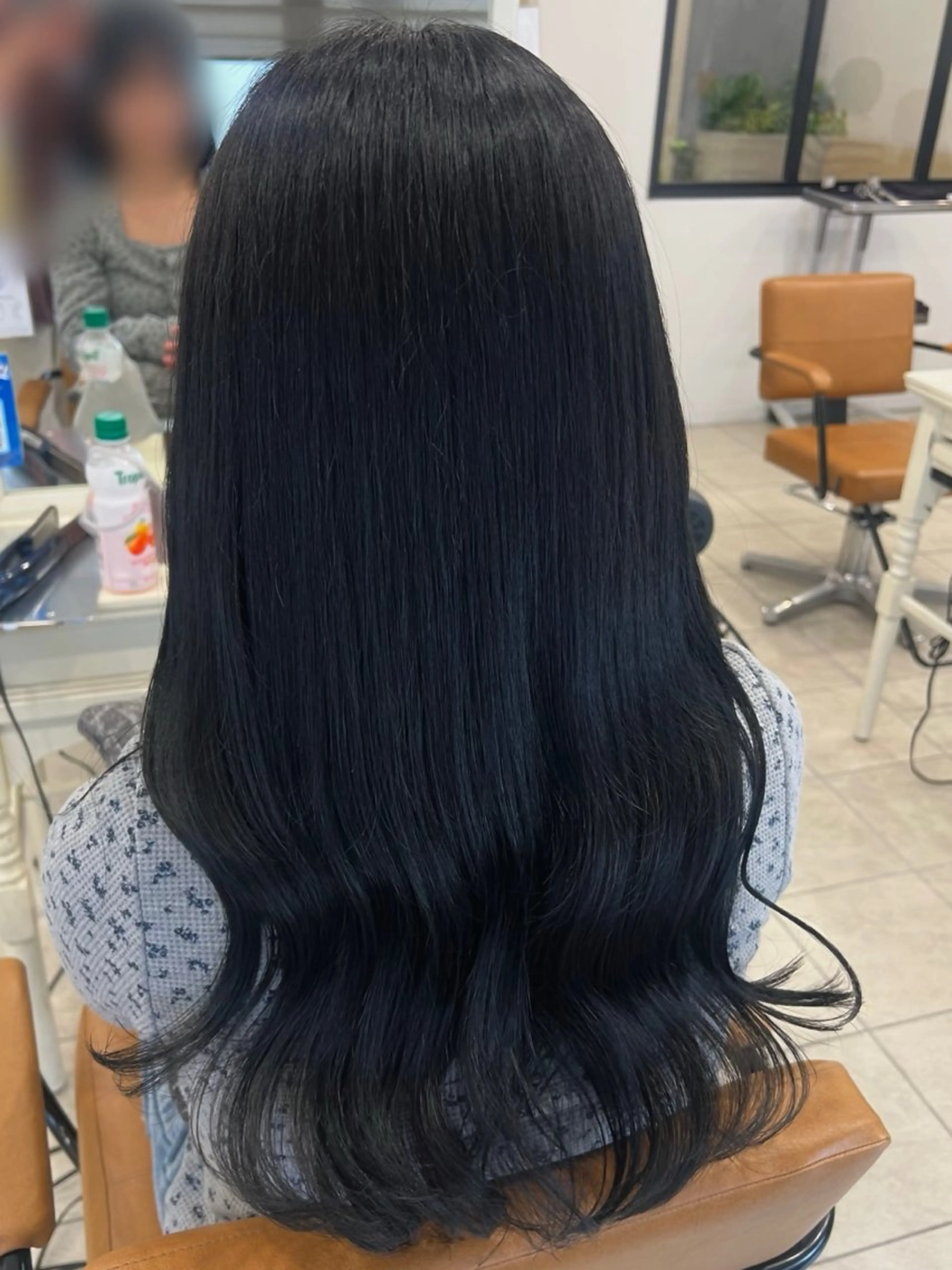 ロング カラー アディクシーカラー ブルーカラー ブルーグレー 透明感カラー 🫧うる艶ヘアー🫧 Yukaのヘアスタイル