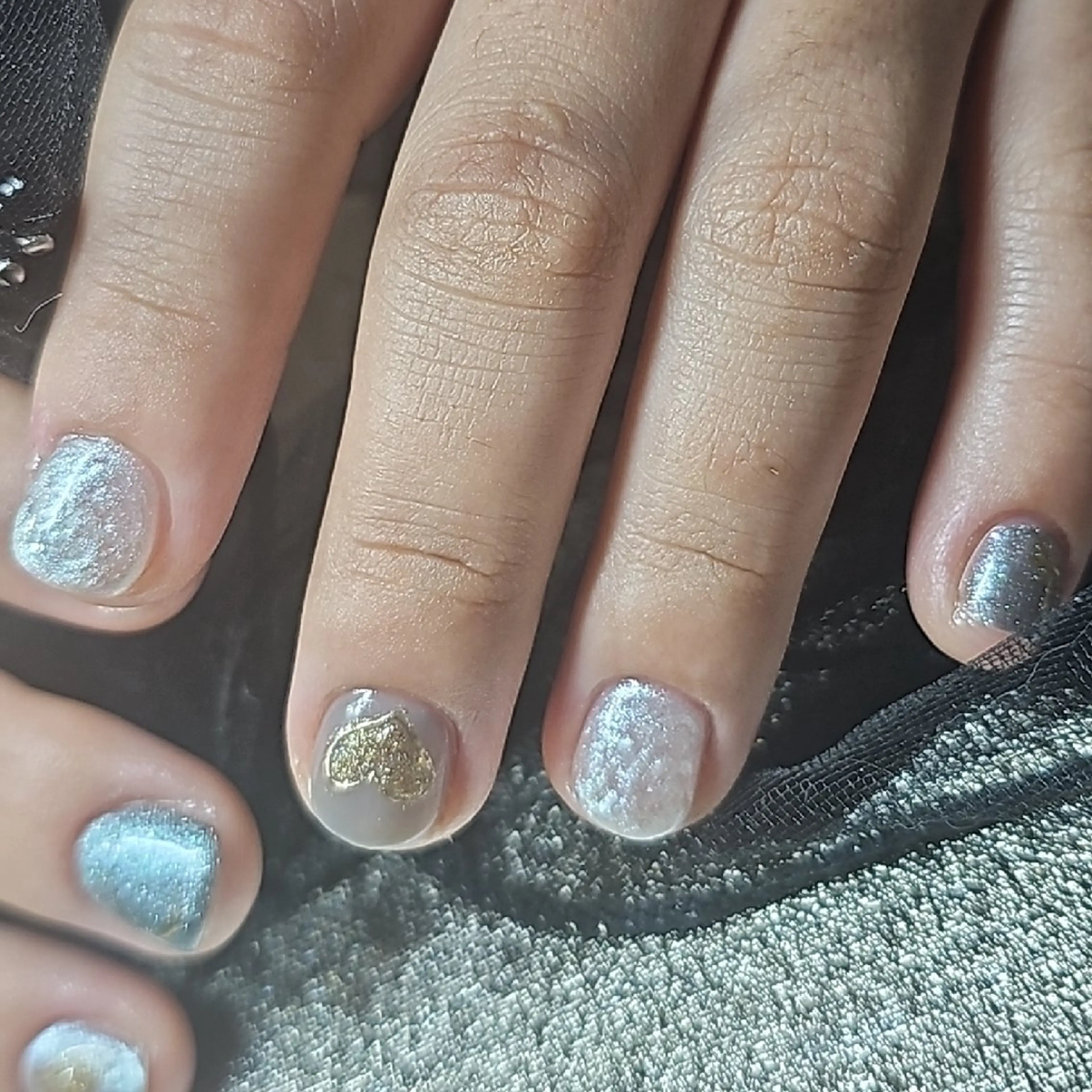 ネイル マグネットネイル ミラーネイル salon de  Princessのネイルデザイン