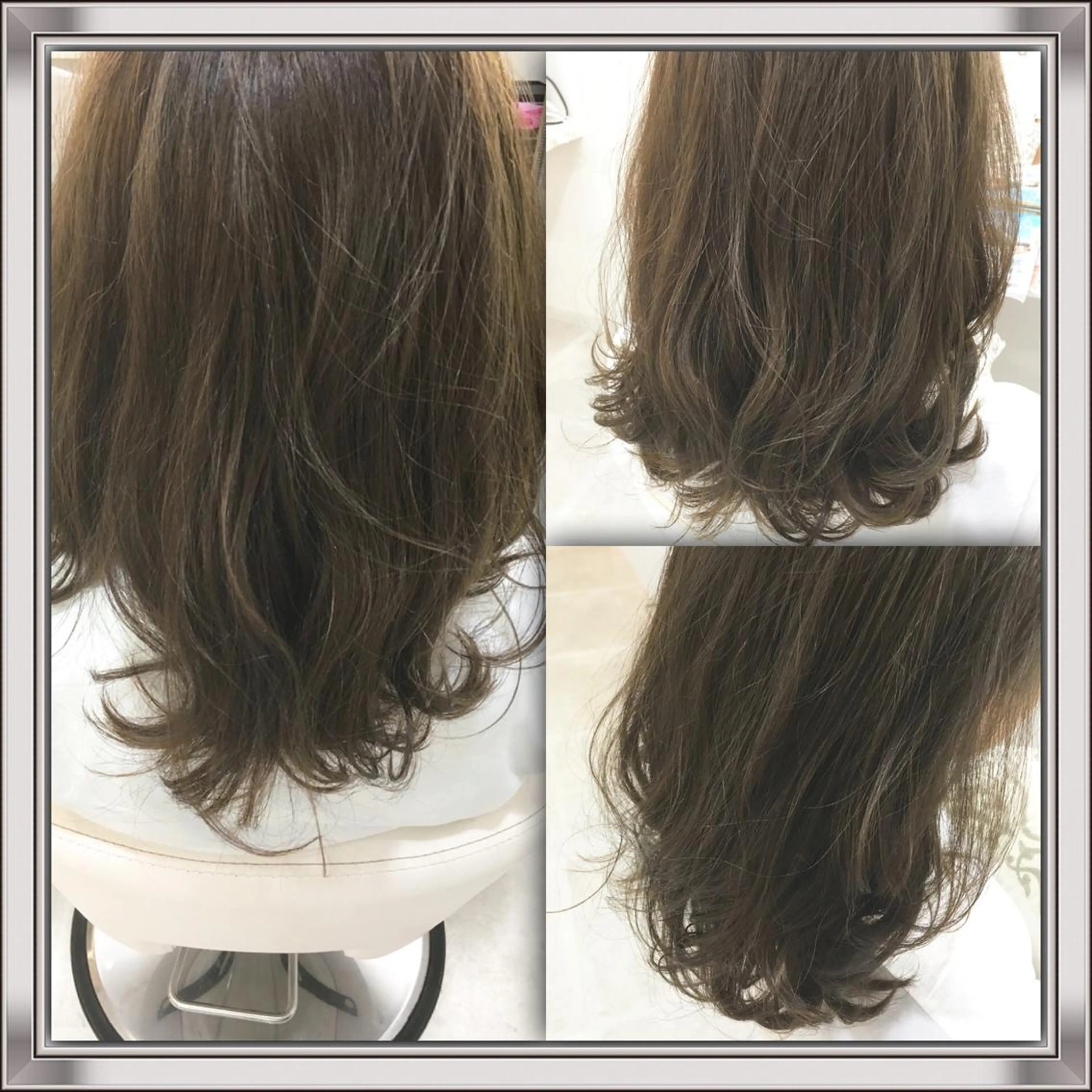 ミディアム セミロング カラー 髪質改善 中川　翔のヘアスタイル