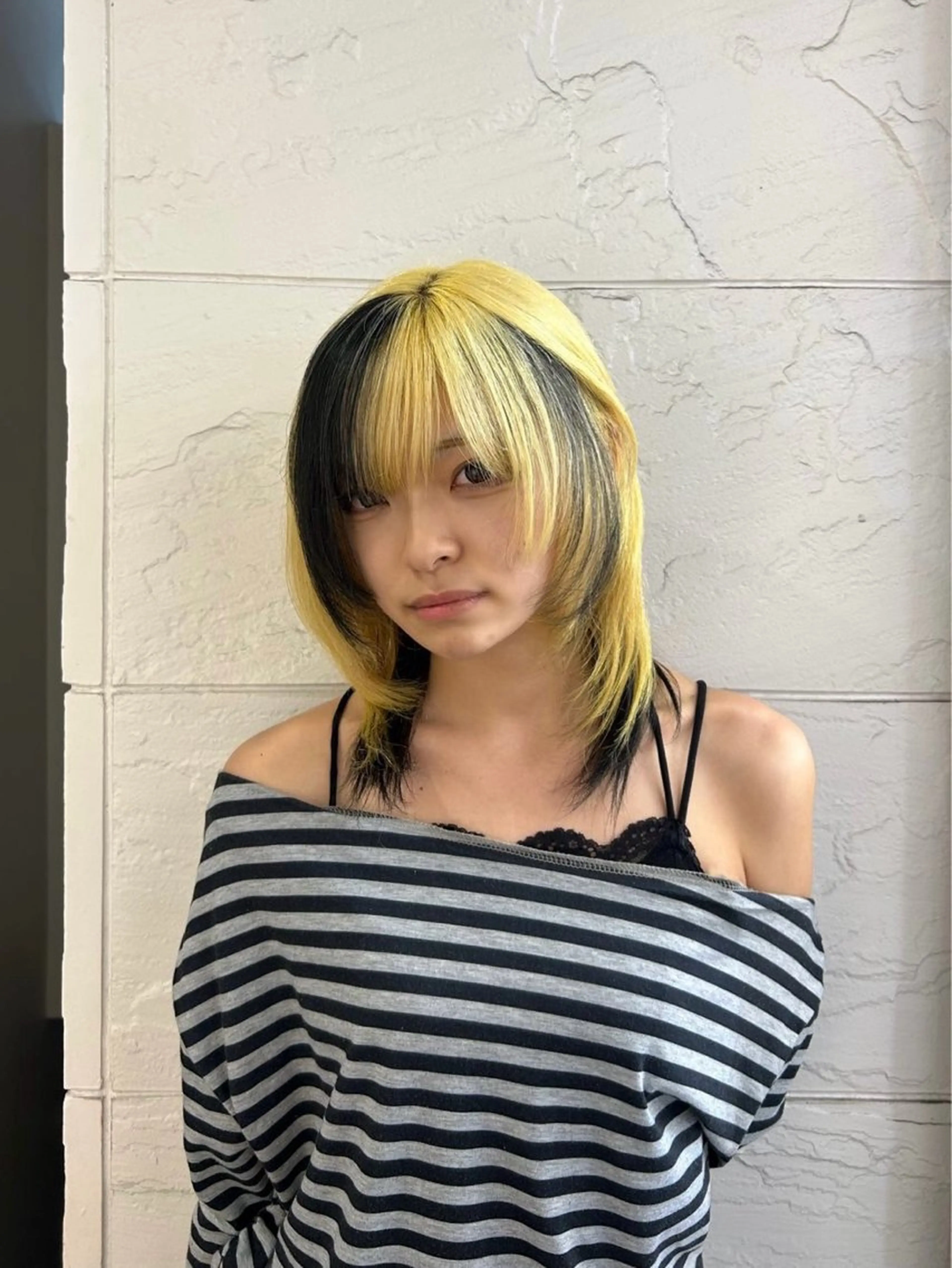 ミディアム カラー ヘアカラー ダメージレスカラー /ひなののヘアスタイル