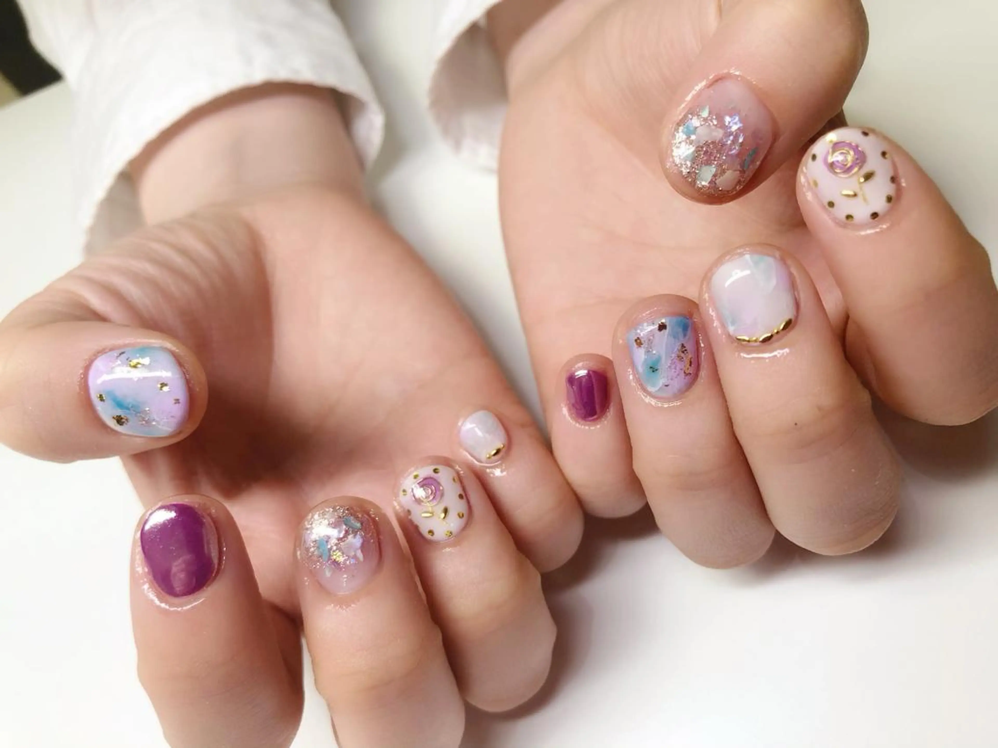 ネイル アートネイル 長さ出し ジェルネイル ロングネイル 持ち込み Nail Salon espritのネイルデザイン