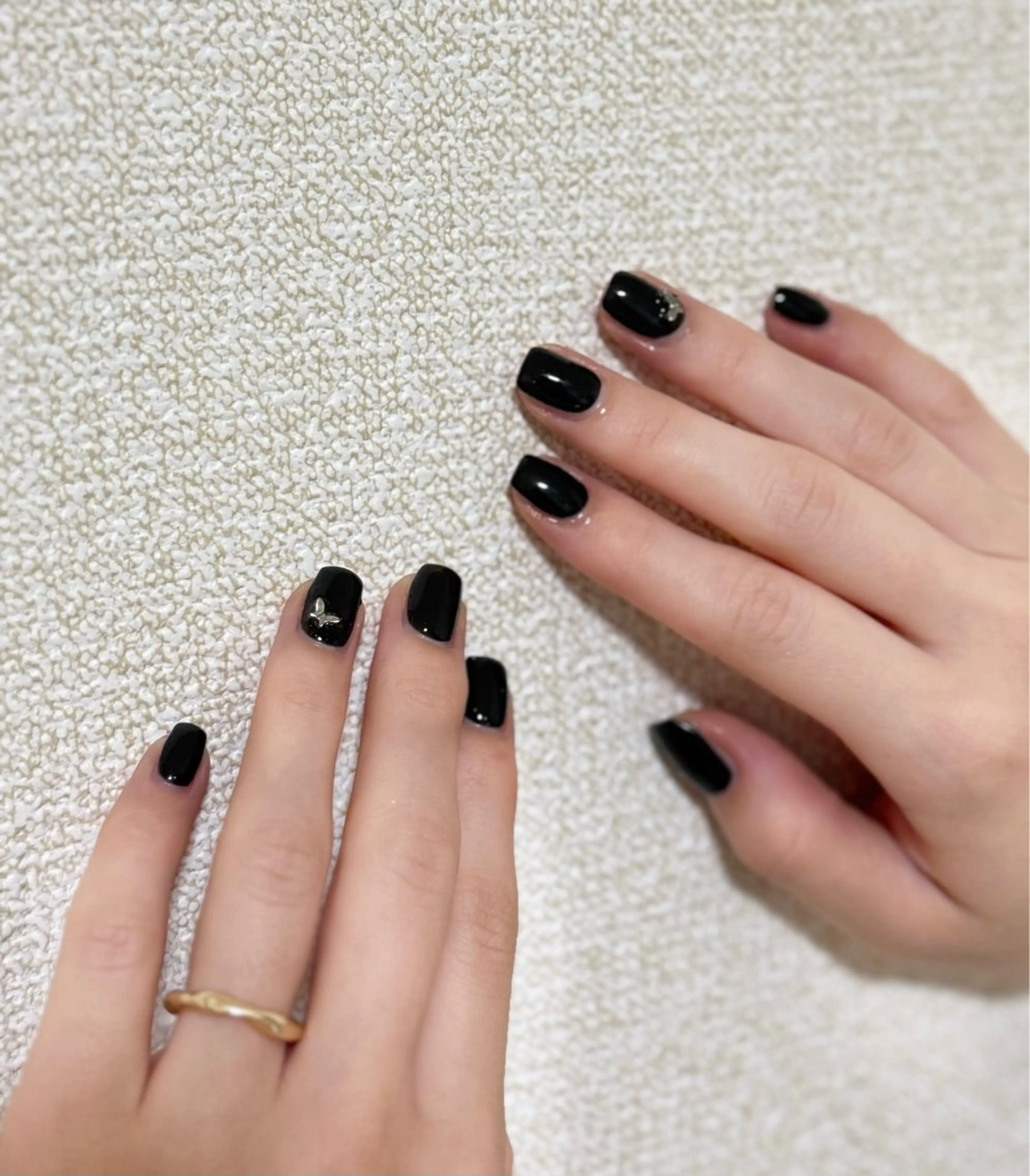 ワンカラー/ラメクラ パーツ2個/埋め尽くし2本の写真