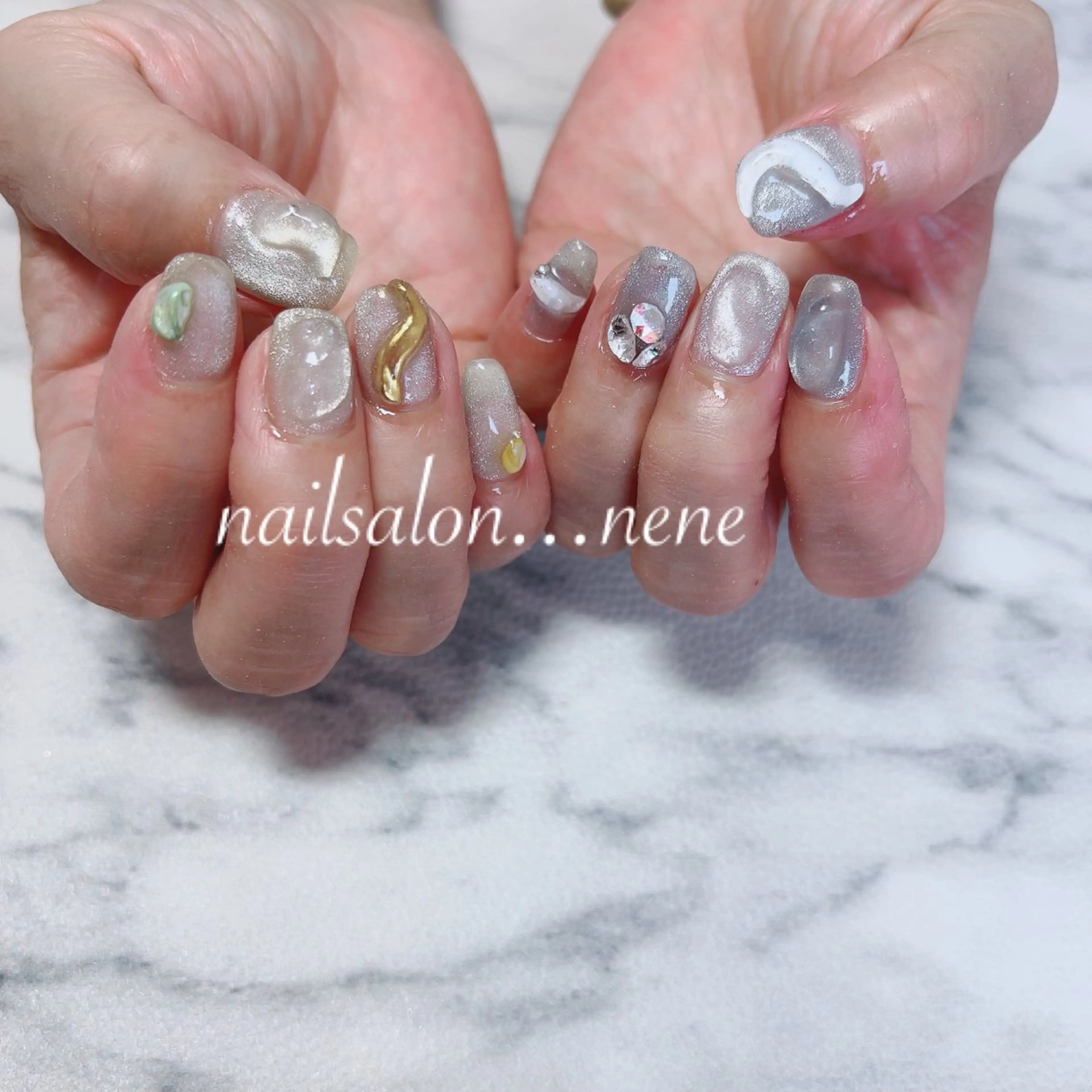 ネイル マグネットネイル nailsalon ...neneのネイルデザイン