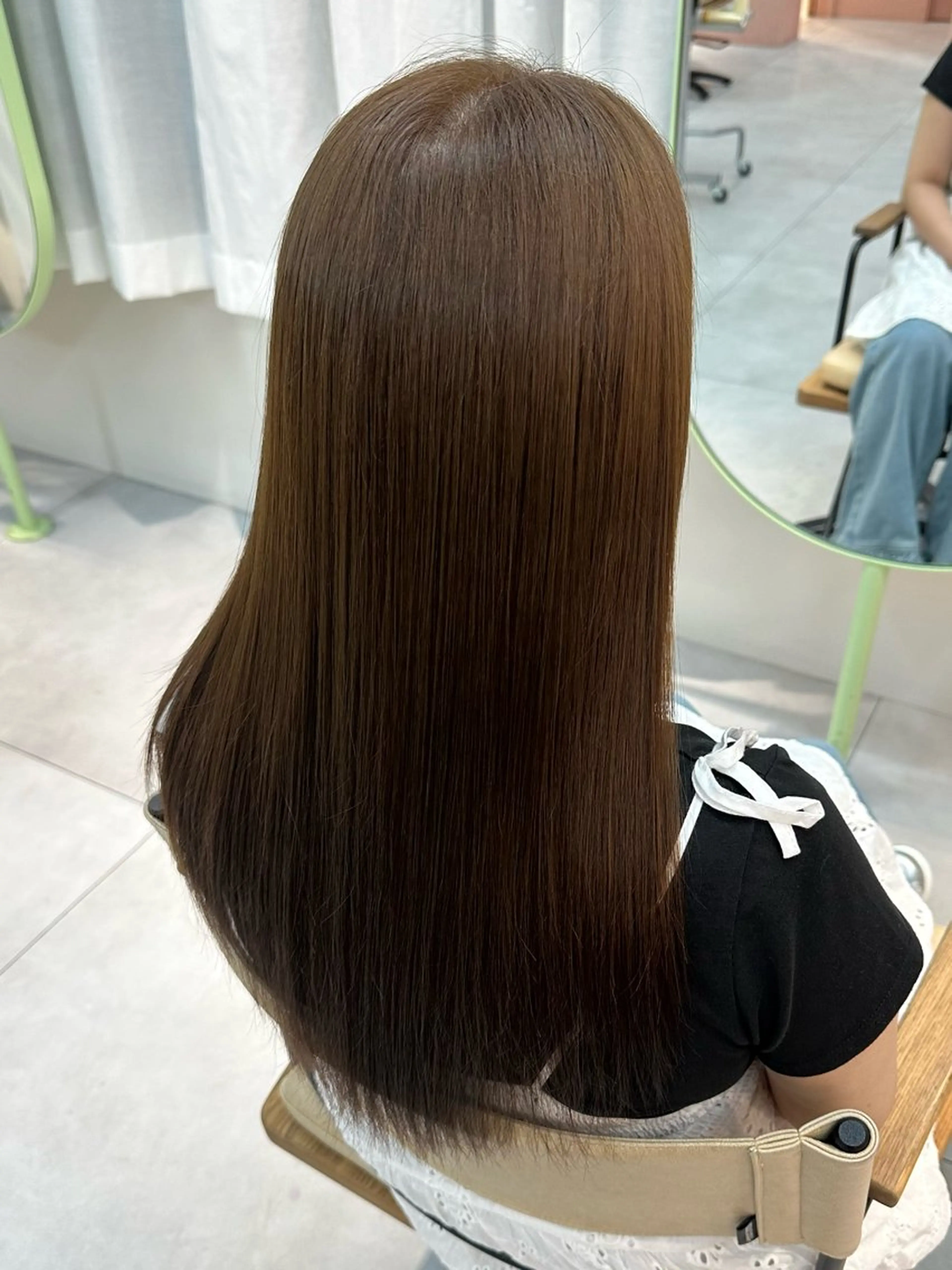 ロング カラー ブラウンカラー 安井 美咲希のヘアスタイル