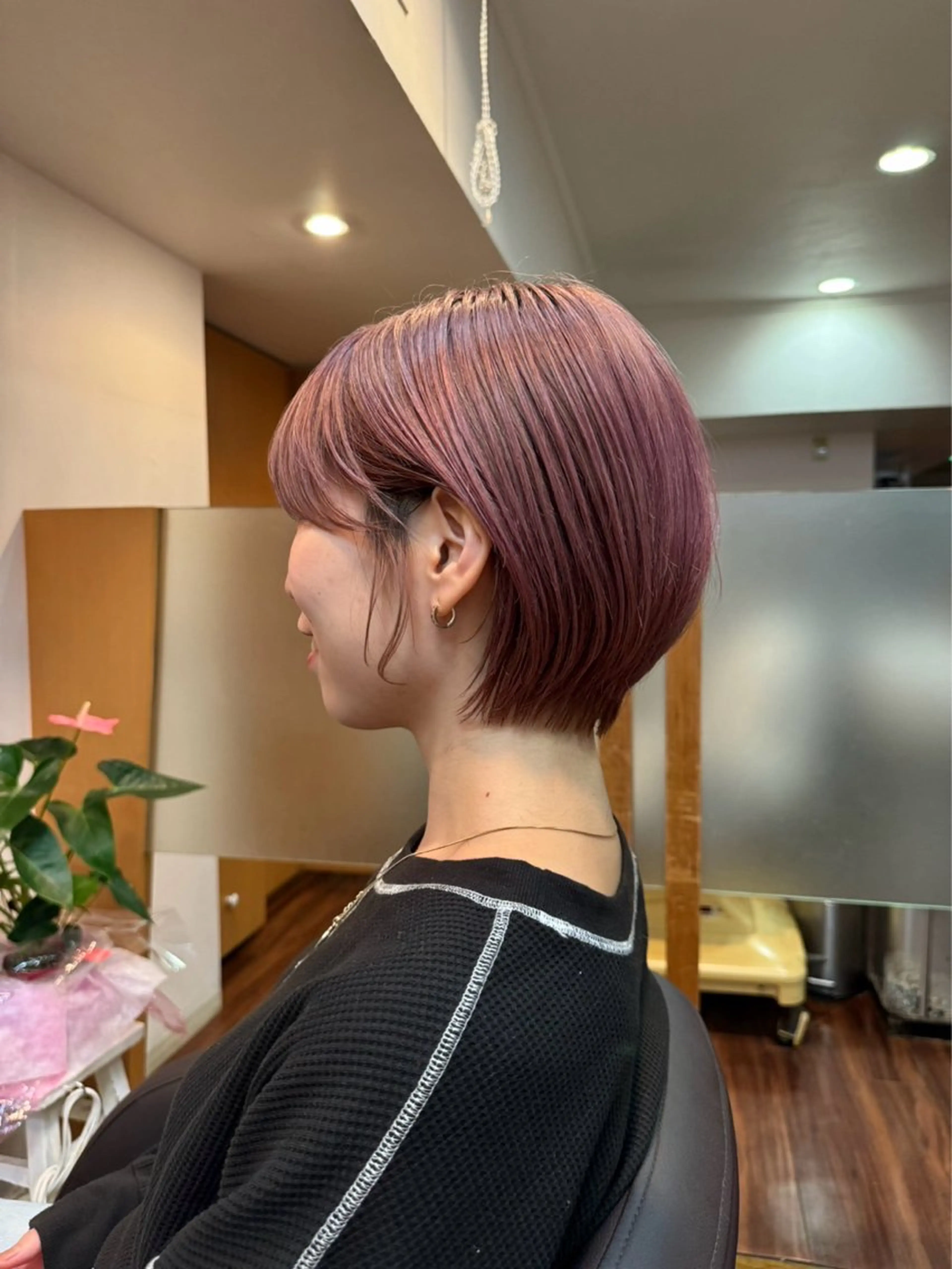 ショート カラー ヘアカラー 安樂 優希のヘアスタイル