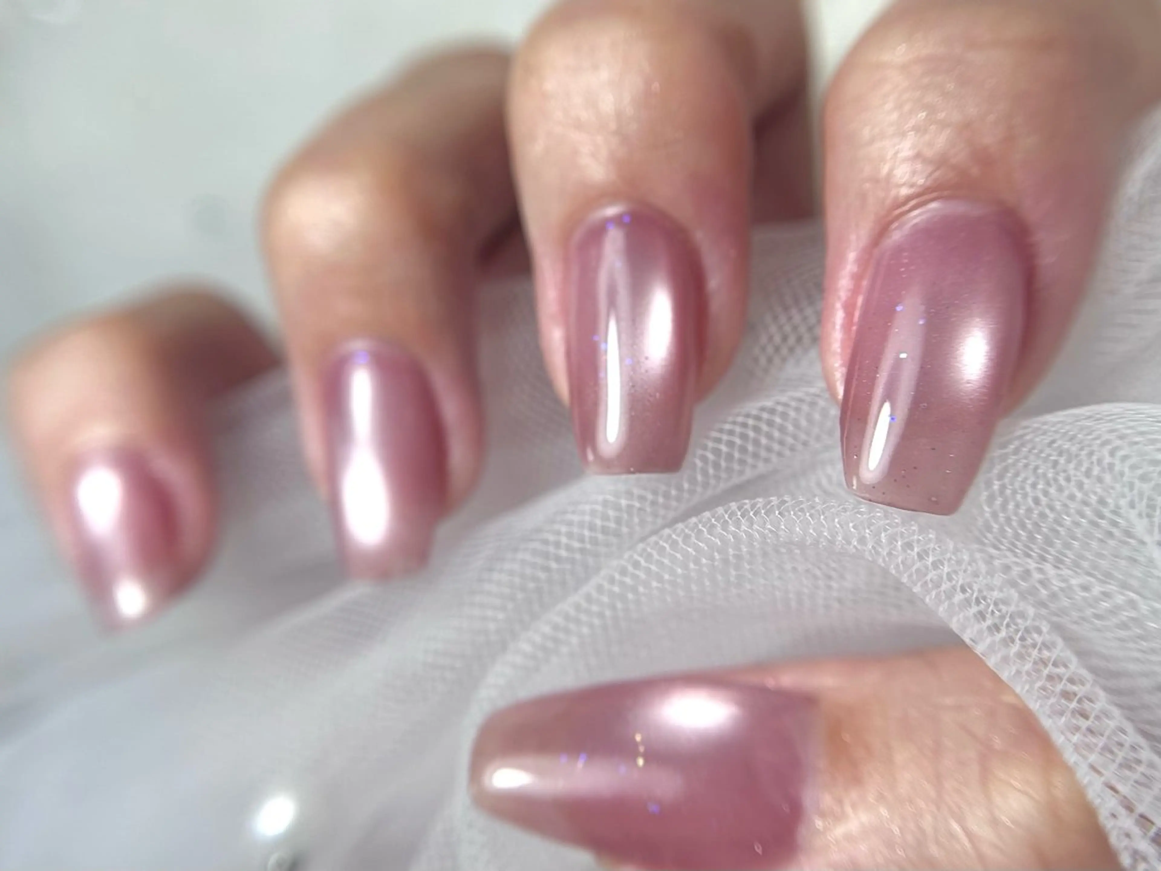 【Jrネイリスト】うる艶マグネットネイル★丁寧ケア＆美フォルムの写真