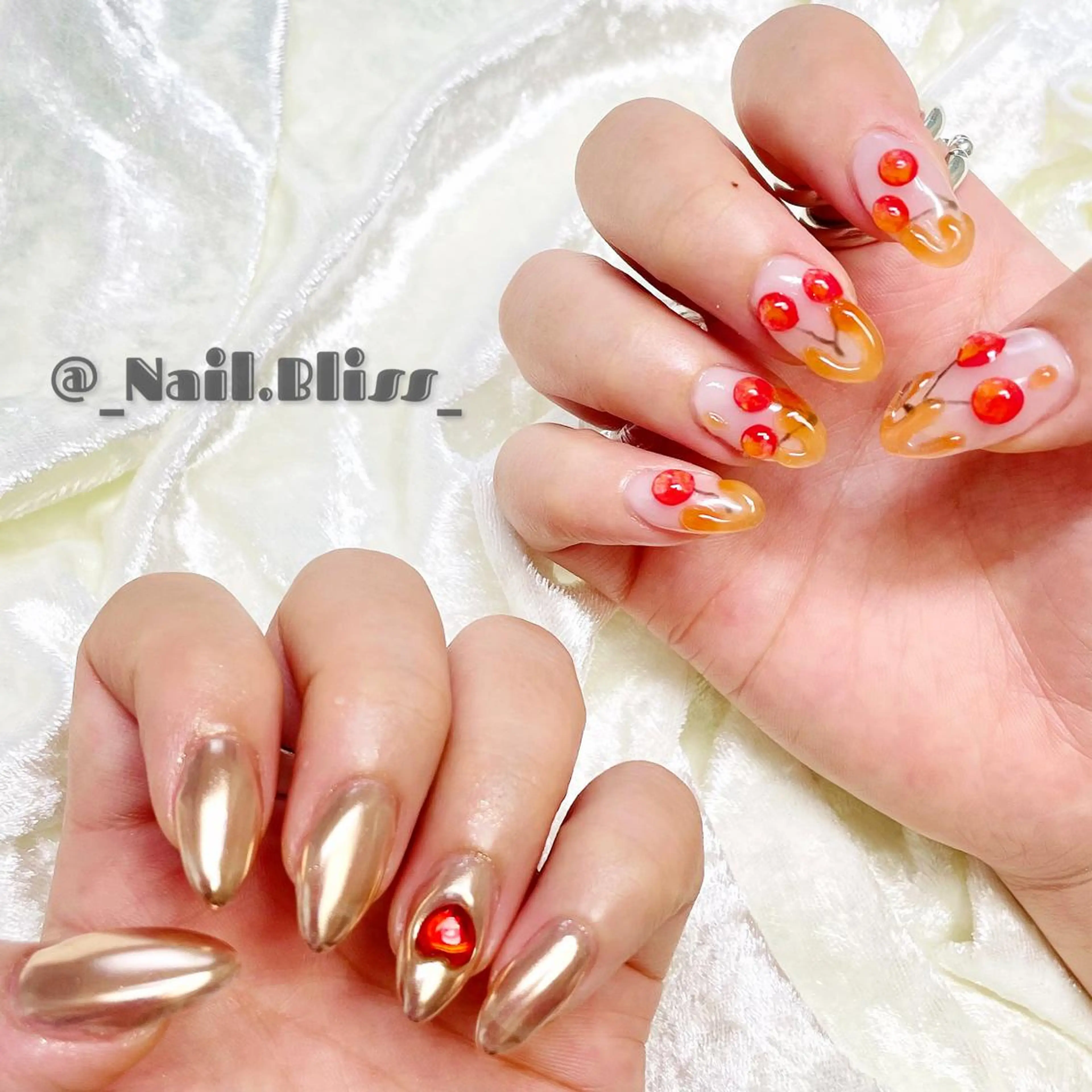 ネイル 持ち込み ハンドネイル NAIL BLISSのネイルデザイン