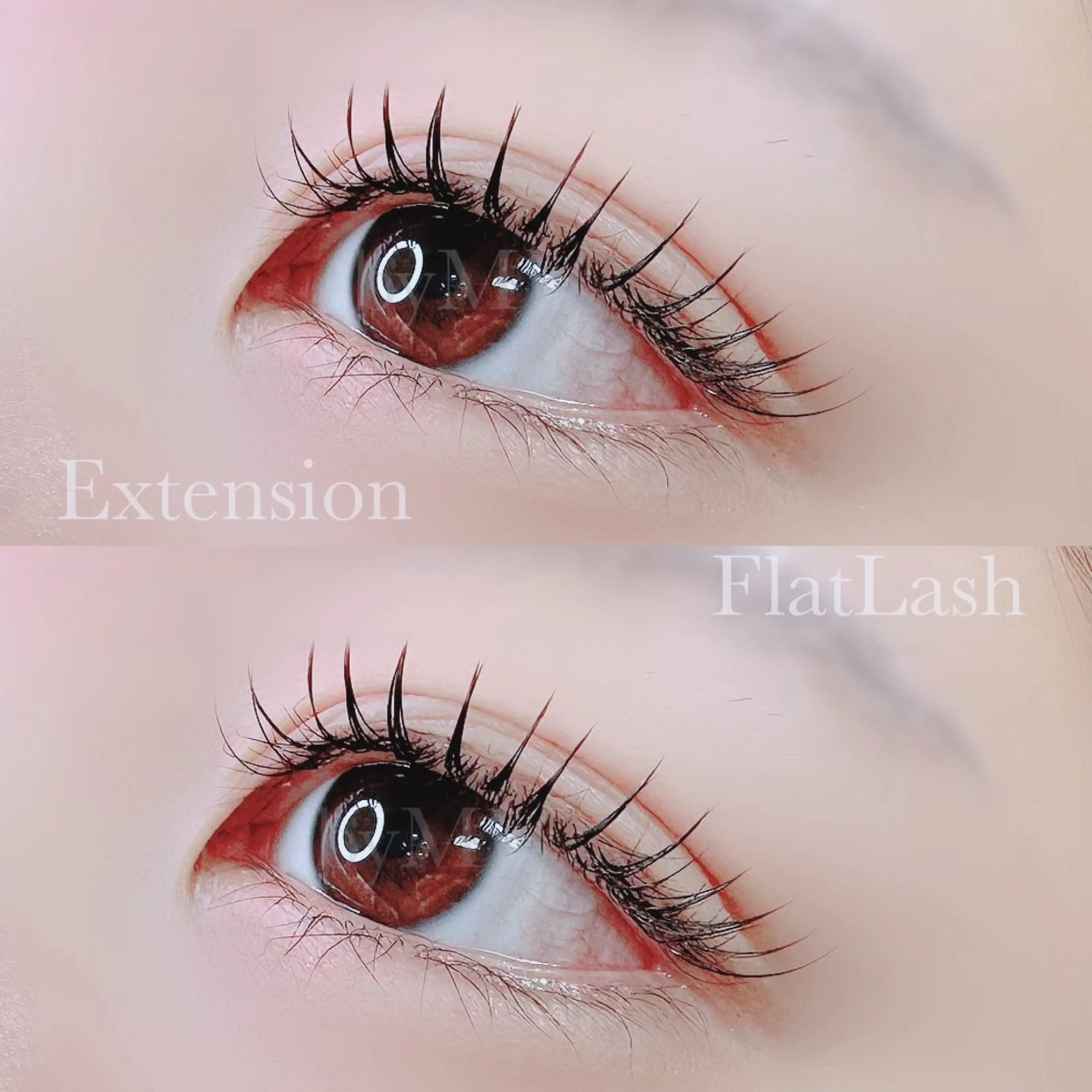 マツエク・マツパ 束感まつ毛 フラットラッシュ マツエク Eye Beauty ＷＡＮＤのマツエク・マツパデザイン