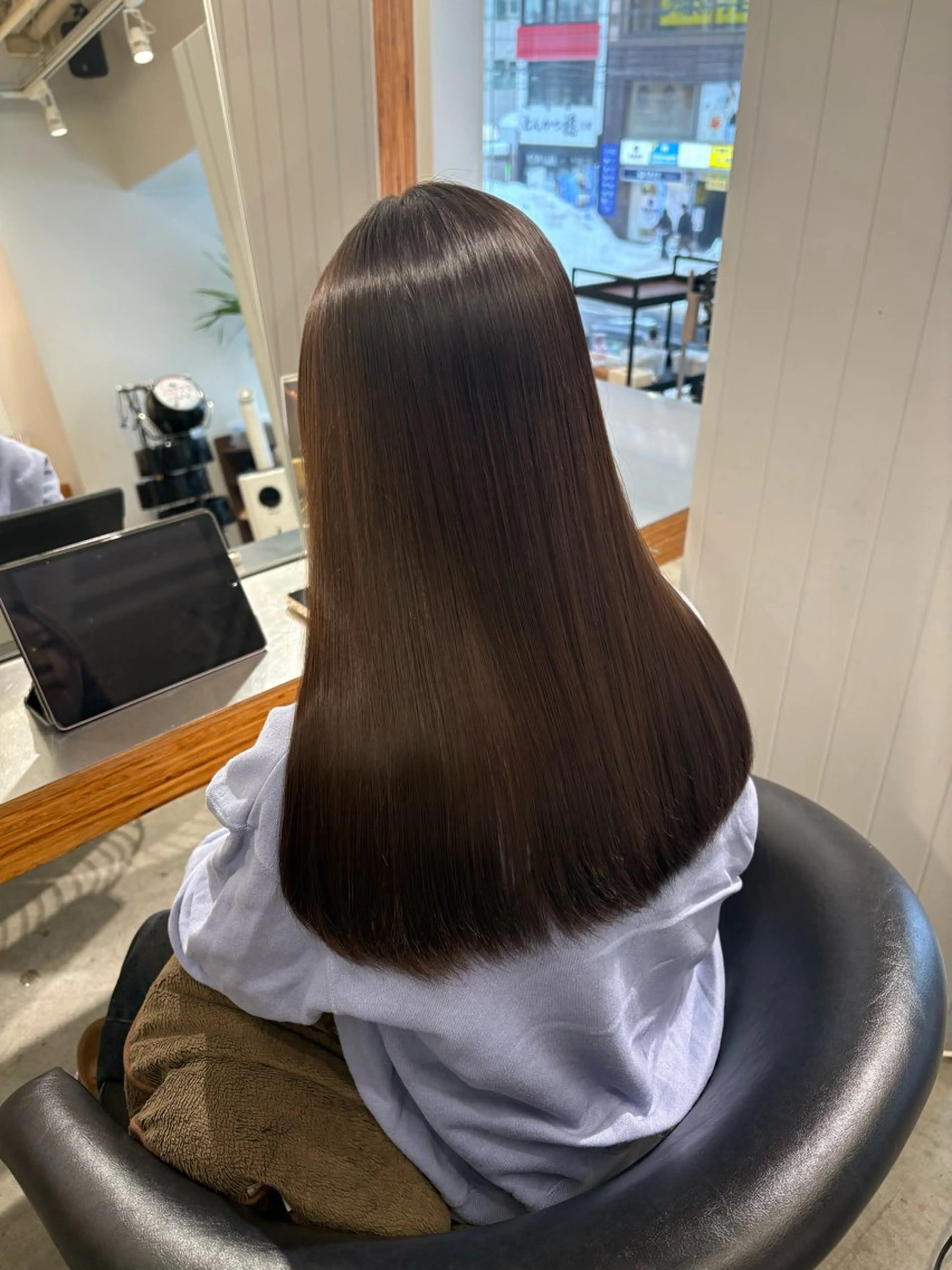 縮毛矯正 長谷川 結奈のヘアスタイル