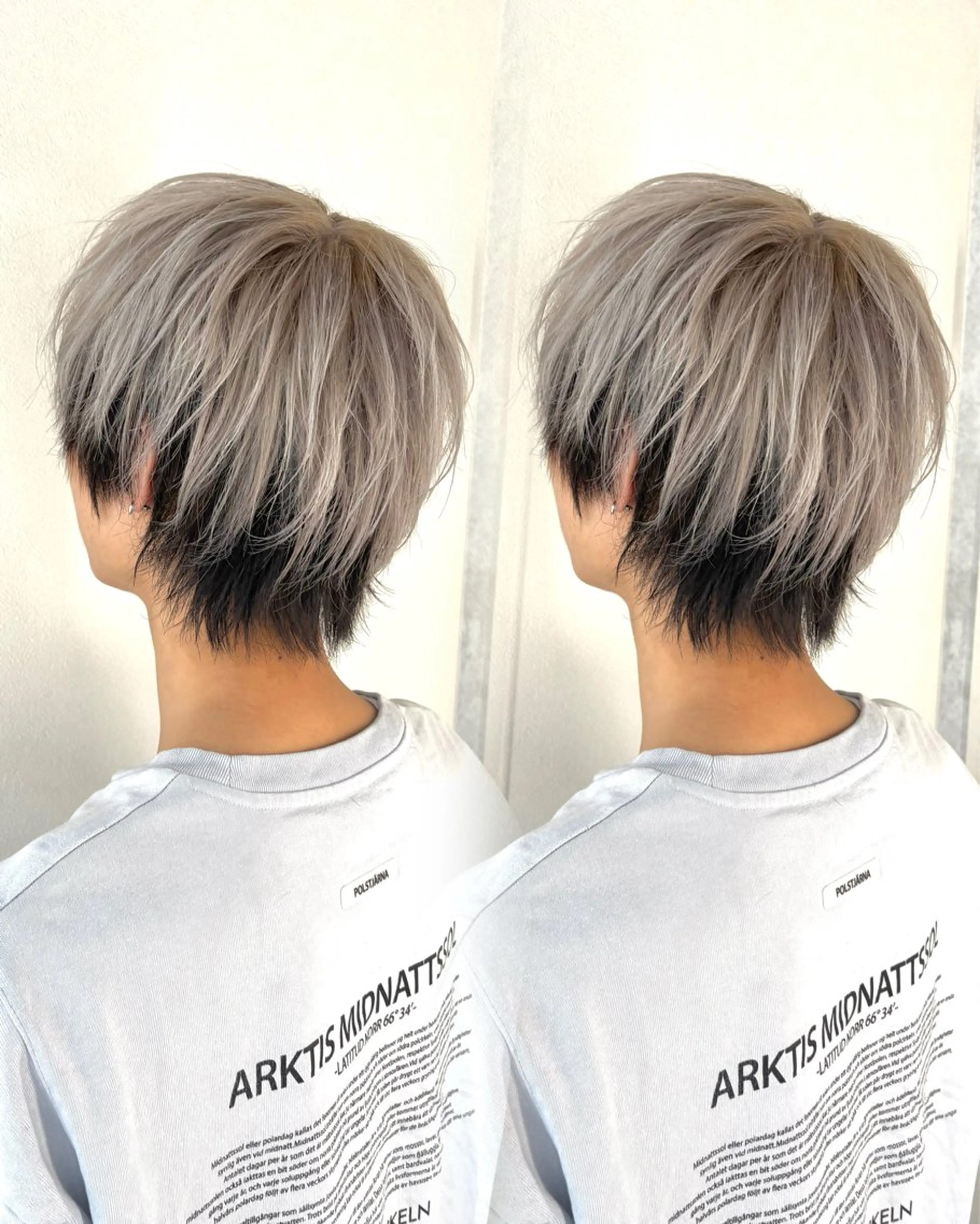 ショート カラー メンズ 小顔カット/美髪矯正 /透明感カラー🫧のヘアスタイル