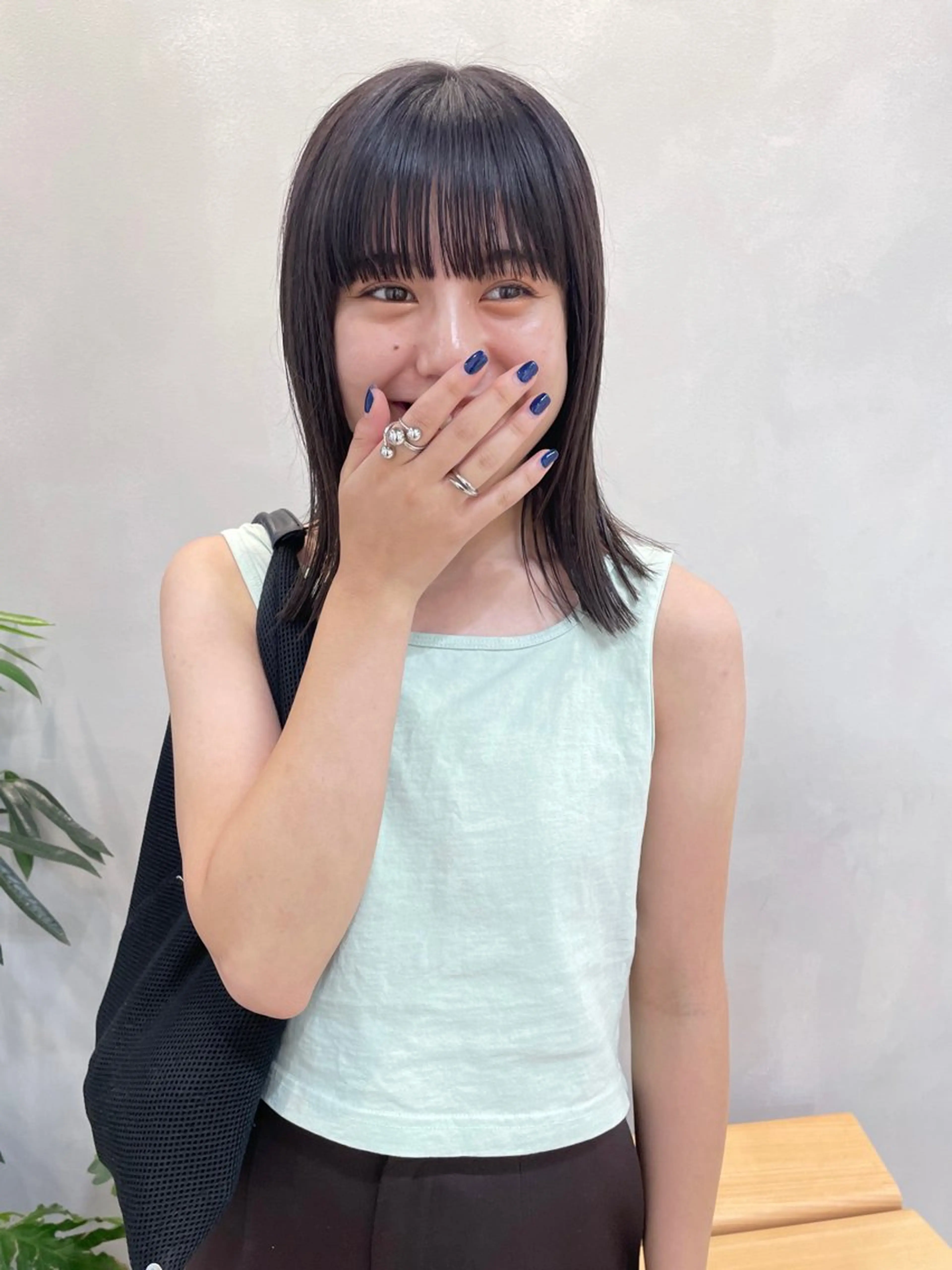 ミディアム カラー 青木 優歩のヘアスタイル