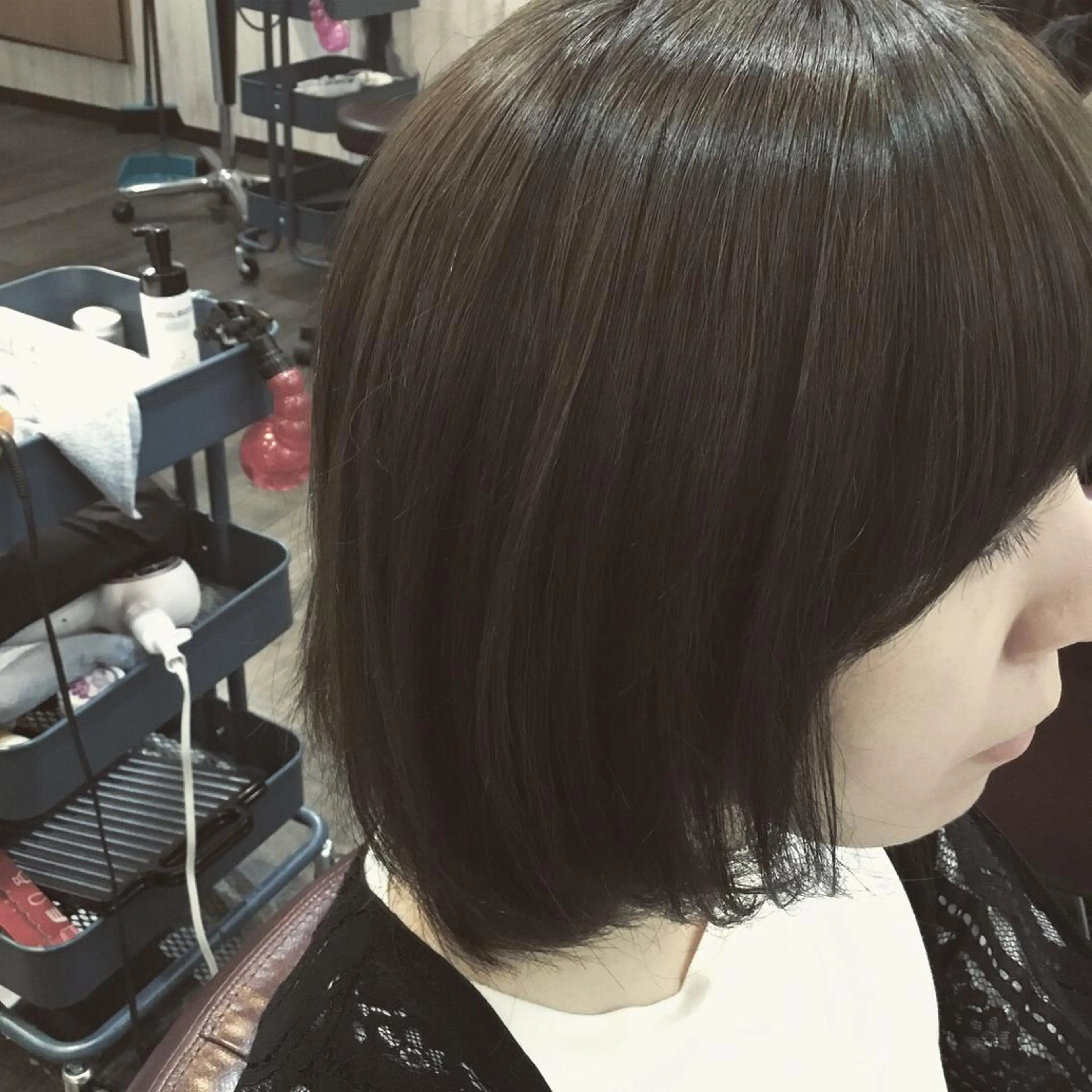 ミディアム カラー 金崎 新吾のヘアスタイル