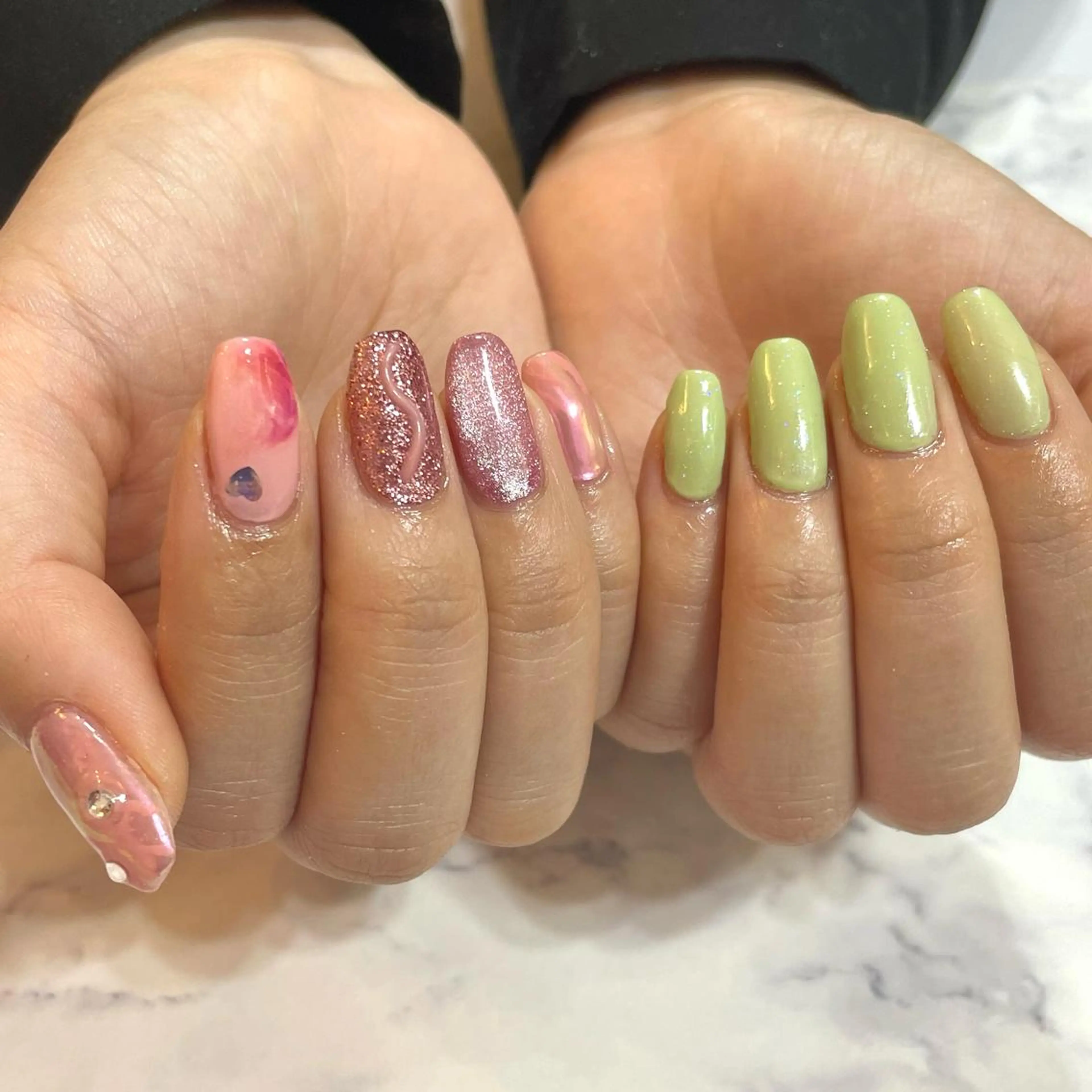 ネイル ニュアンスネイル 北名古屋♡ ayanaのネイルデザイン