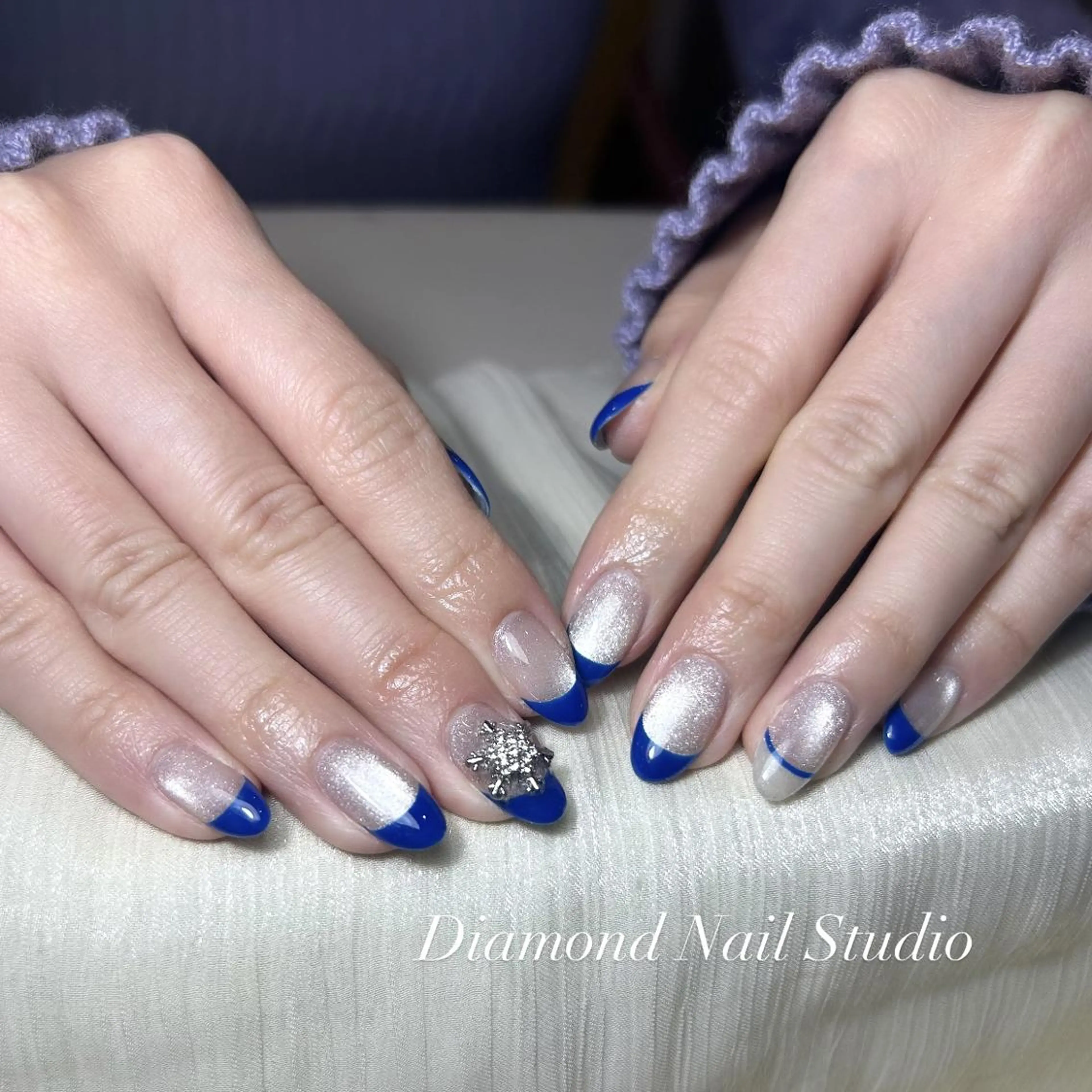 ネイル アートネイル オーロラネイル ガーリー キラキラネイル マグネットネイル ハンドネイル ハンドケア Plenty AYU💜のネイルデザイン