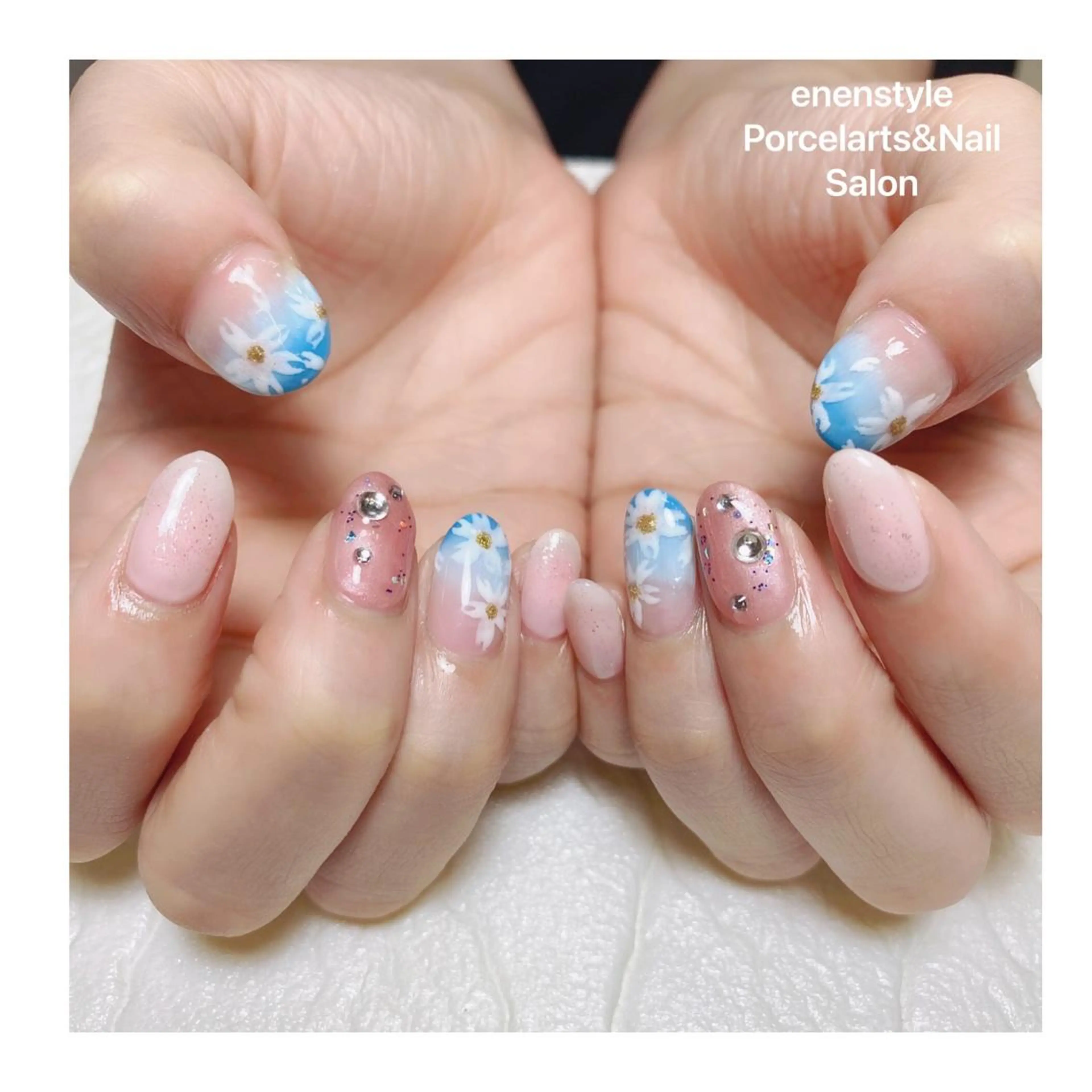 ミディアム ネイル ハンドネイル 👑enen style👑のネイルデザイン