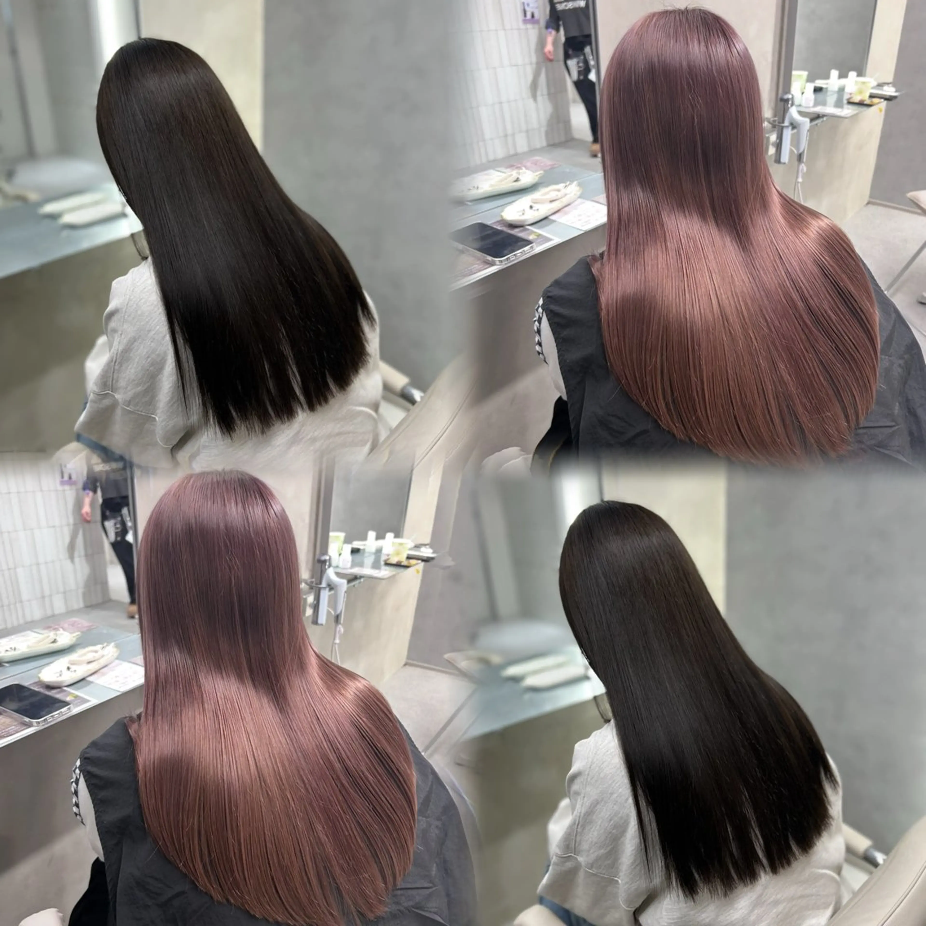 セミロング カット ヘアカラー トリートメント 阿倍野/髪質改善 /縮毛矯正/坪田幸広のヘアスタイル