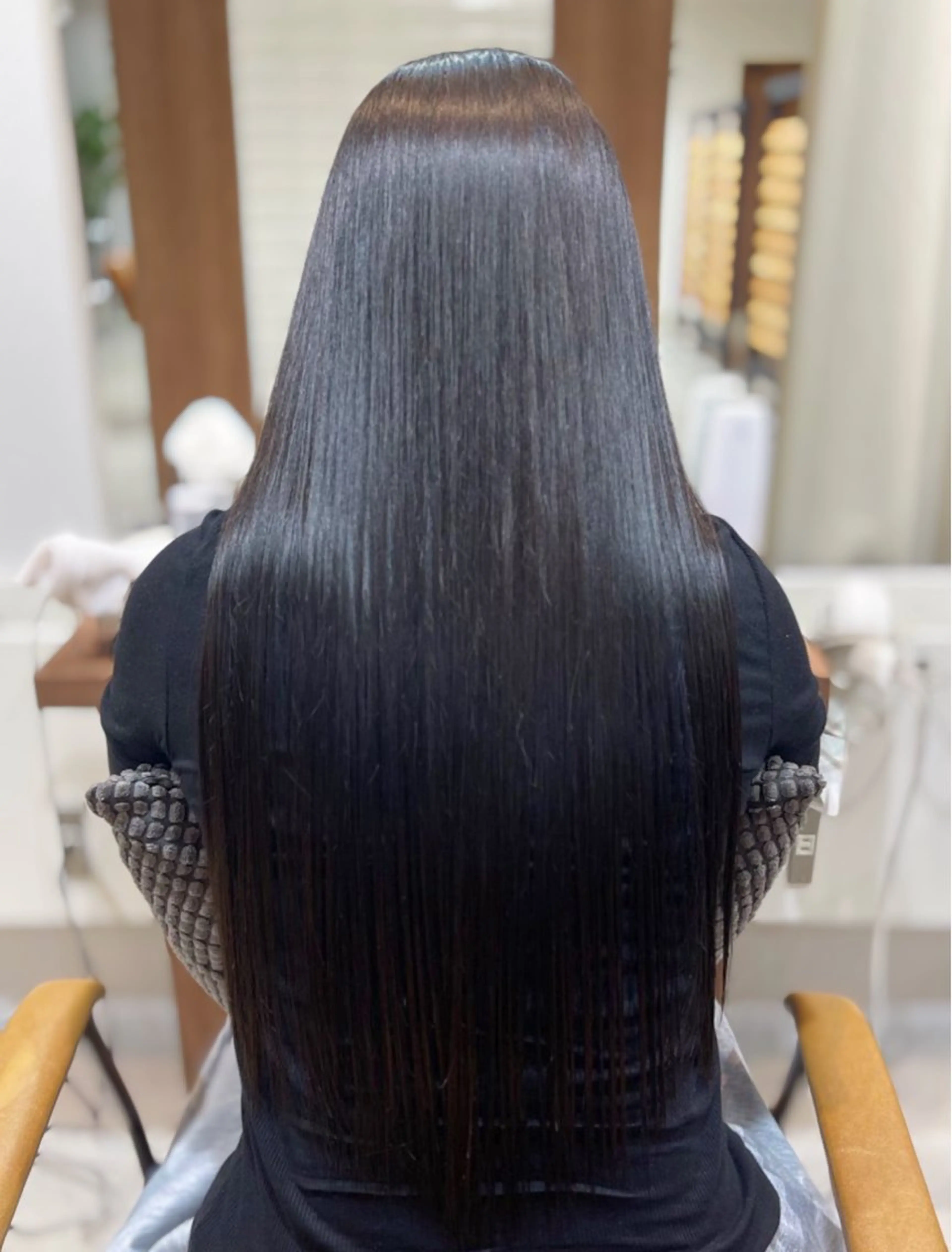 ロング カット 縮毛矯正 トリートメント トゥサリ/ 海外ヘア/レイヤーのヘアスタイル