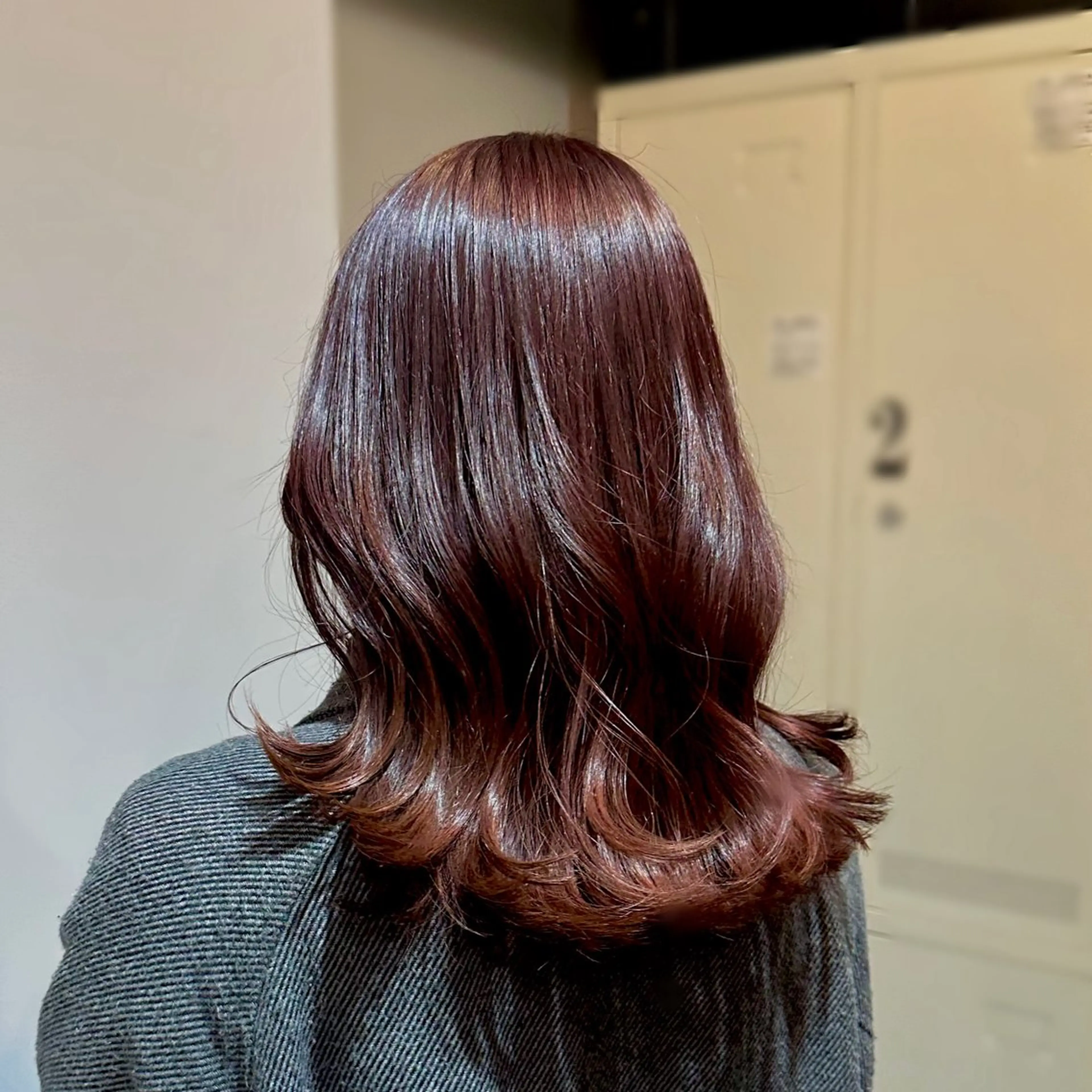 ミディアム カラー 縮毛矯正+モテカラー 🎀✨MIHOのヘアスタイル