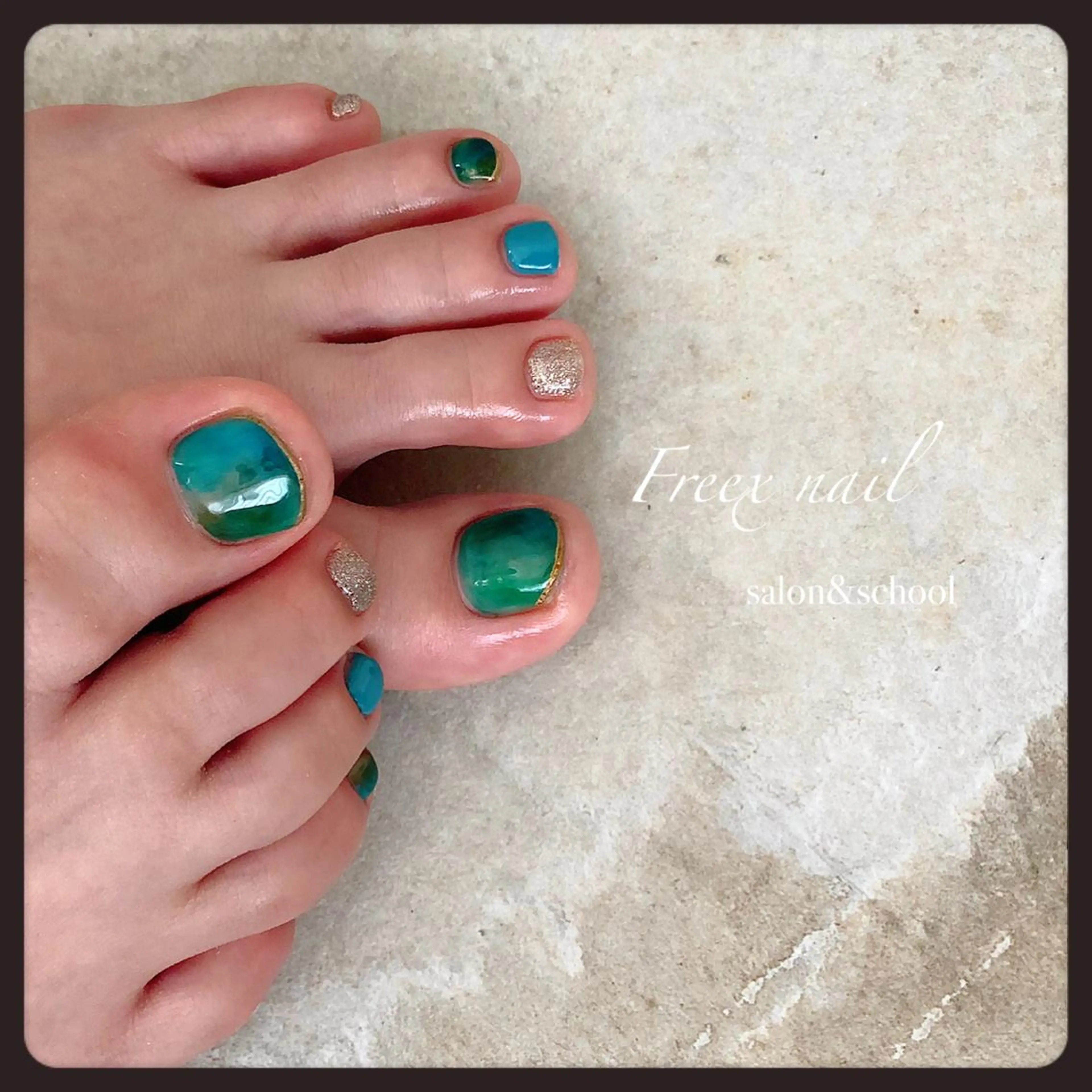 ネイル フットネイル Freex nail所属・freex nail /ニュアンス/個性派のネイルデザイン