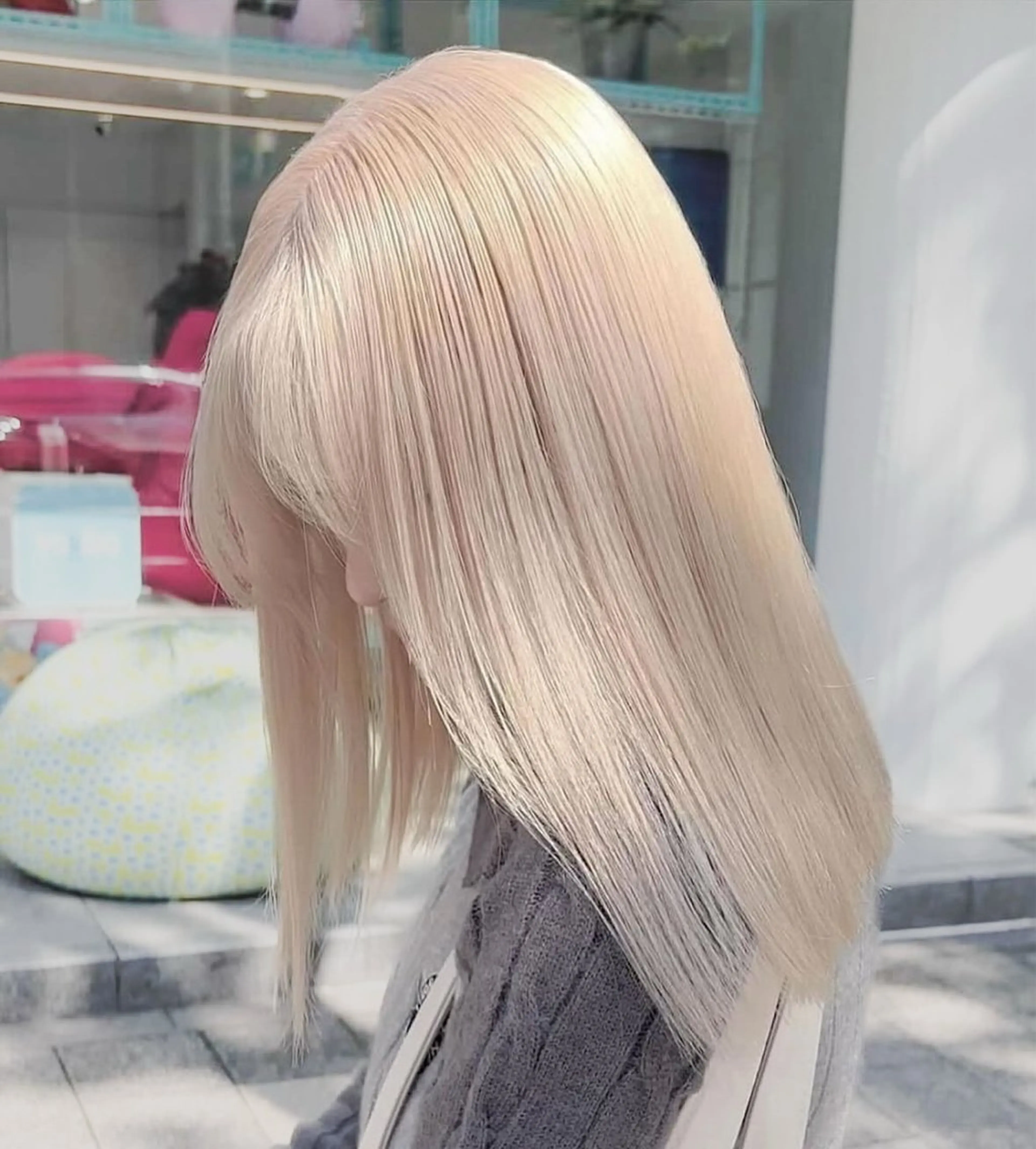 セミロング カラー ミルクティー/モテ髪 韓国スタイル/ハルトのヘアスタイル