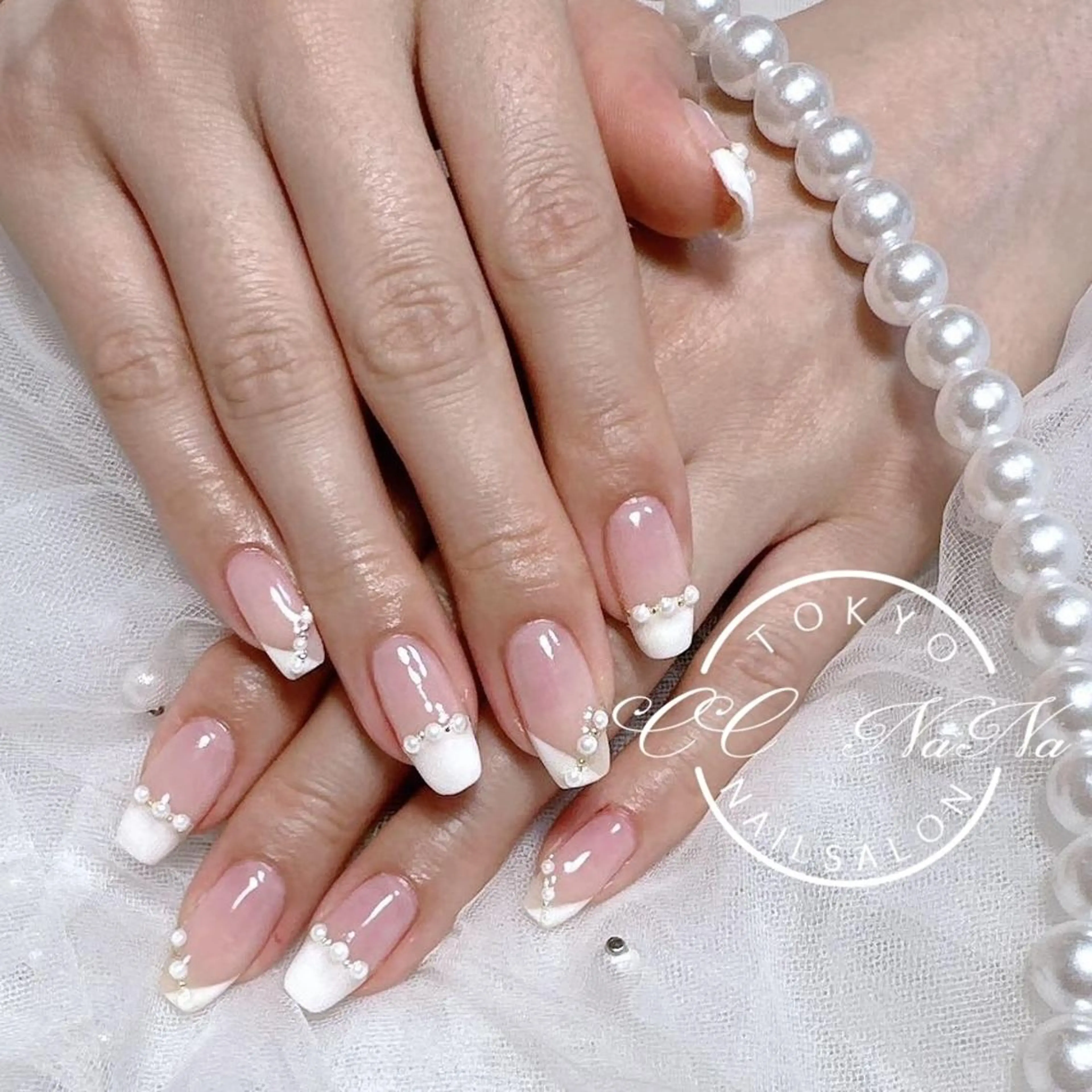 ネイル ハンドネイル 韓国風ワンホンネイル パラジェル🩵roのネイルデザイン