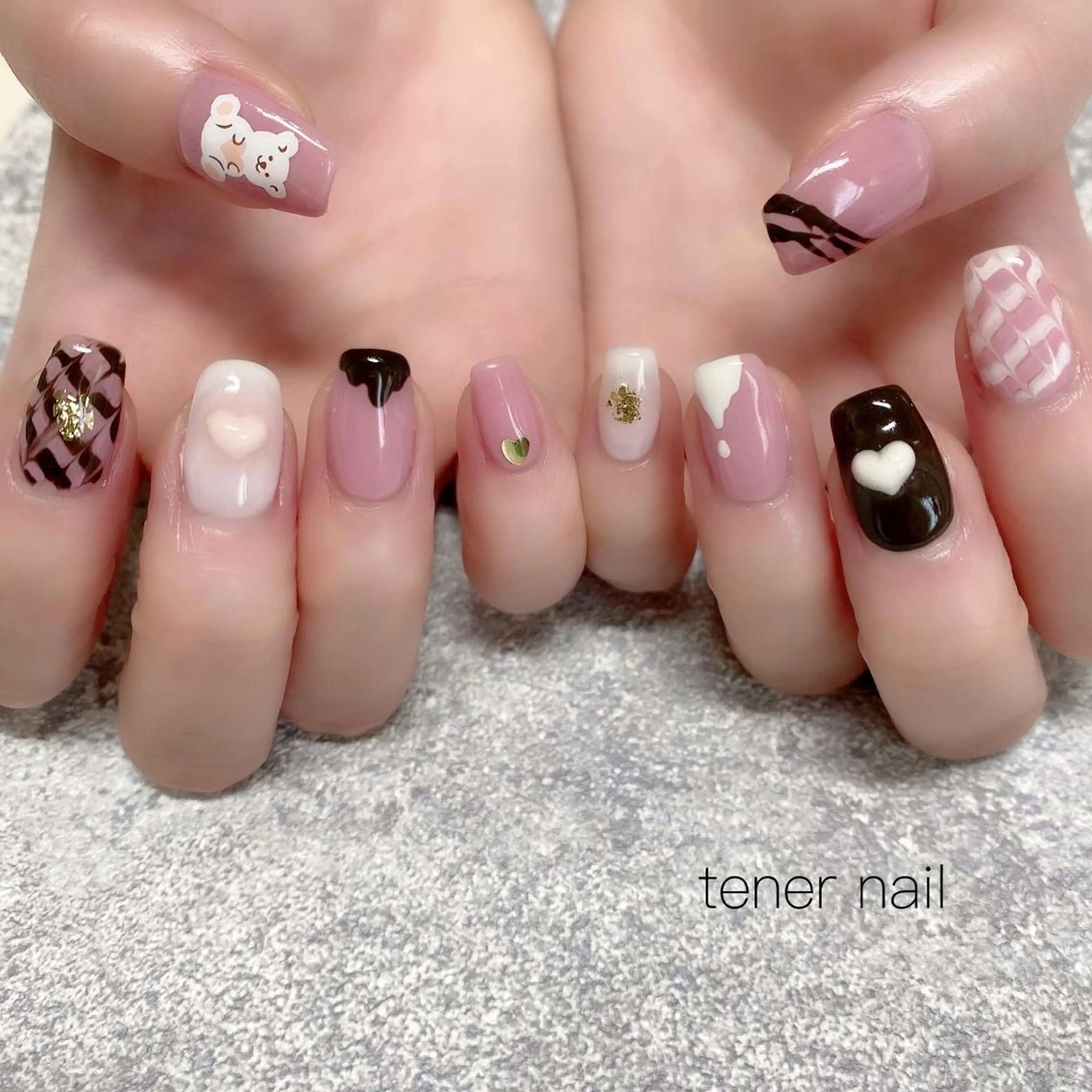 ネイル バレンタイン テネルネイル tener nailのネイルデザイン