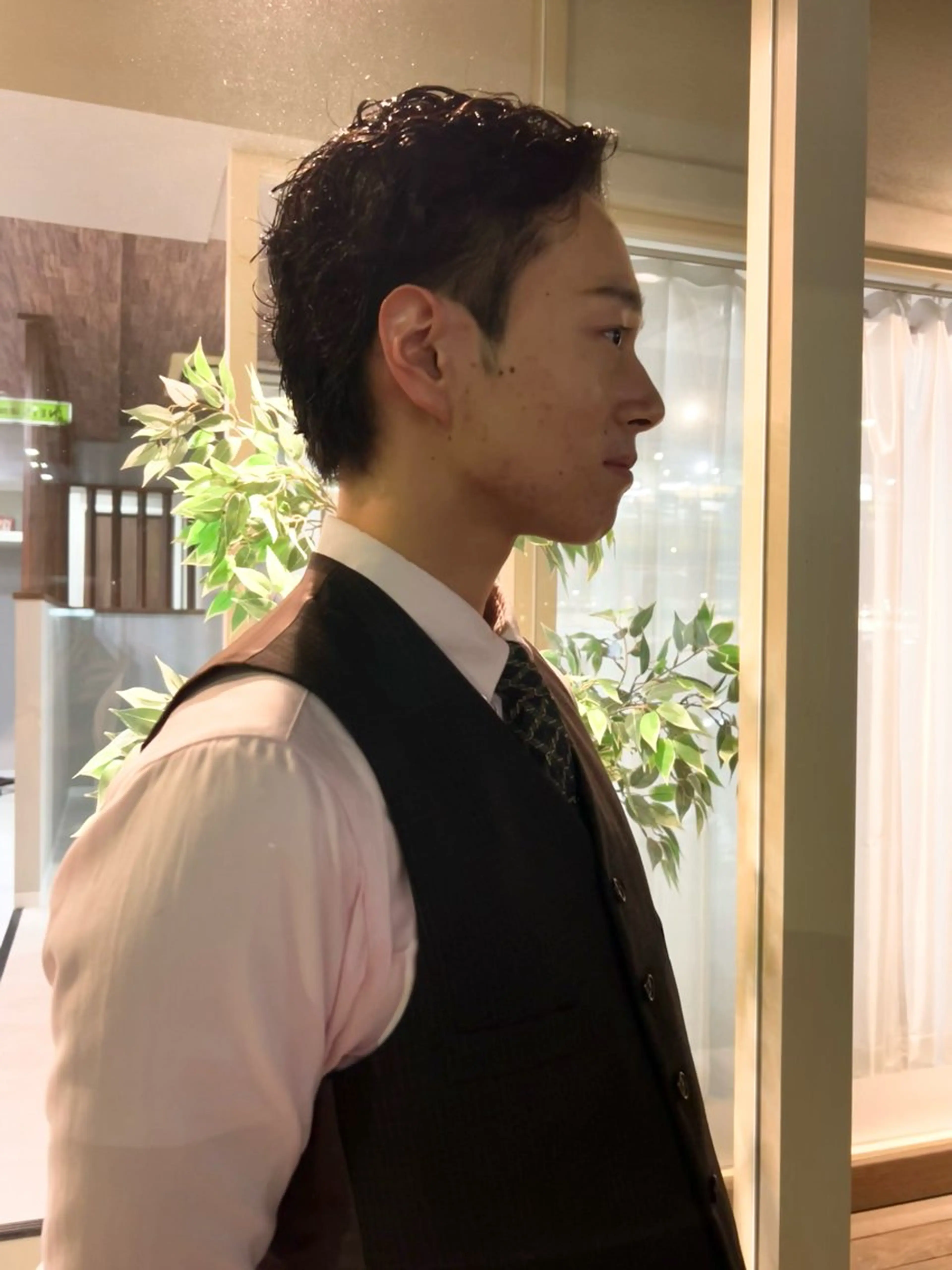 パーマ メンズ 川筋 桃果のヘアスタイル