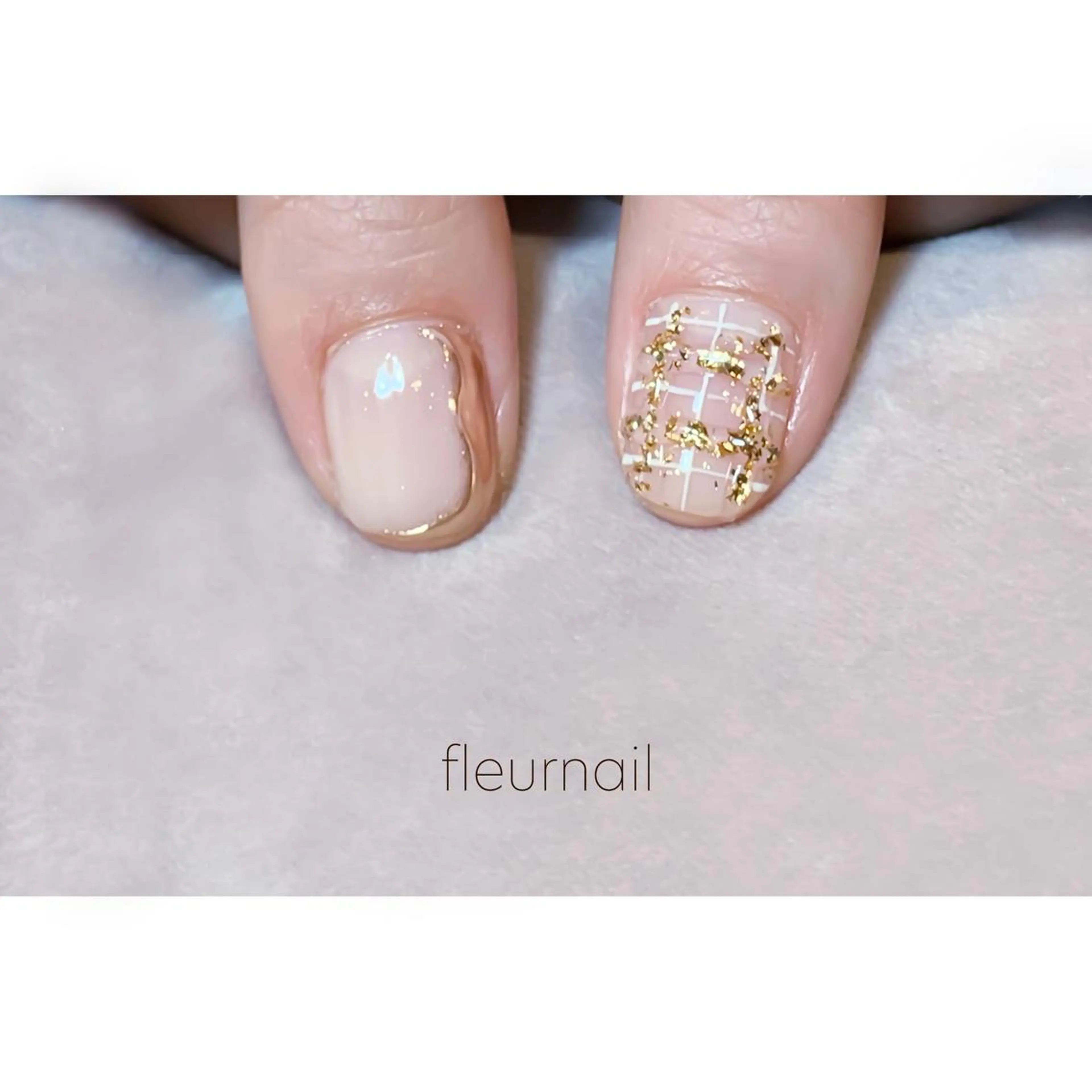 ネイル ブルー 成人式 長さ出し ジェルネイル ミラーネイル ハンドネイル fleurnail miuraのネイルデザイン