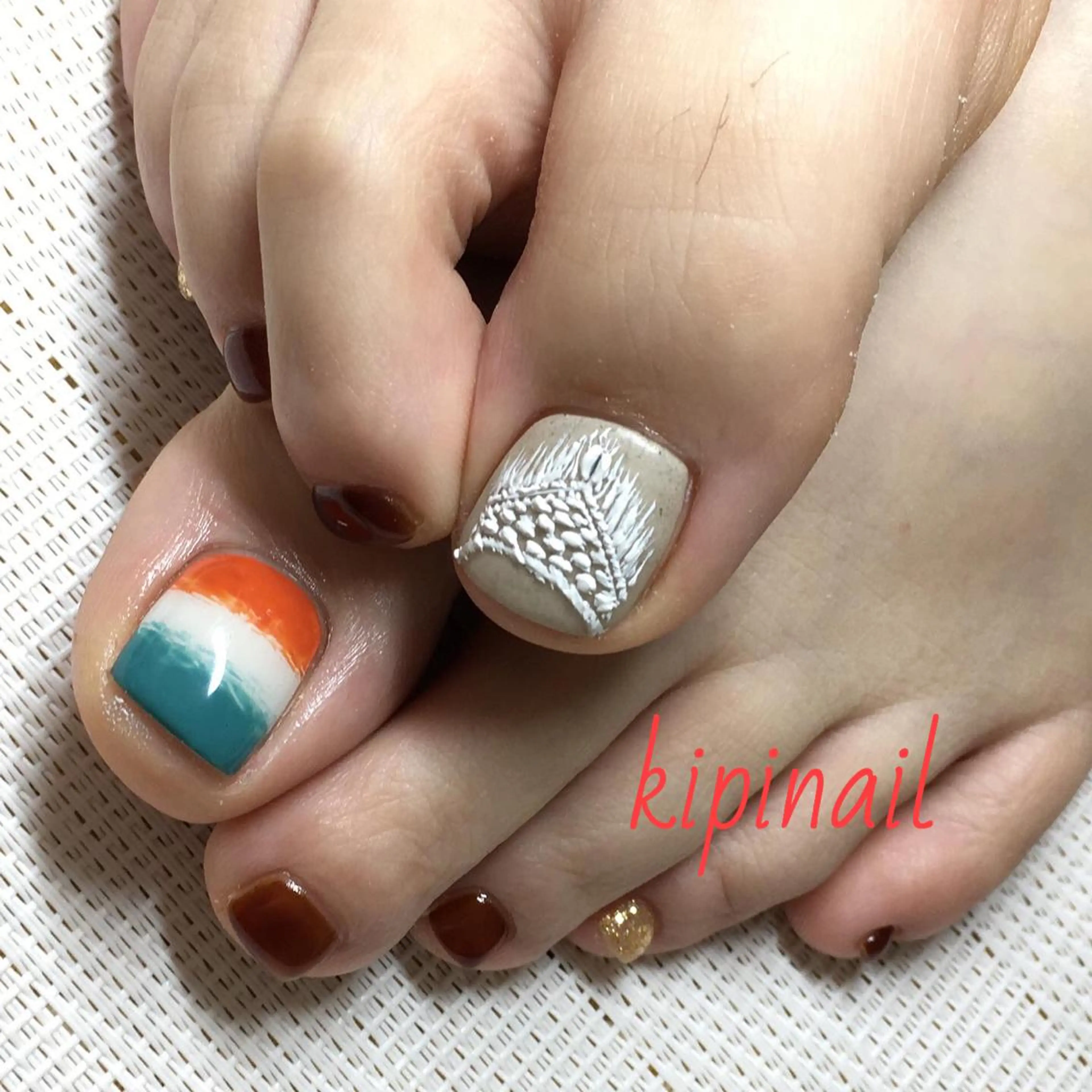 ネイル アートネイル ラメ(グリッター) kipinail 川﨑えりかのネイルデザイン