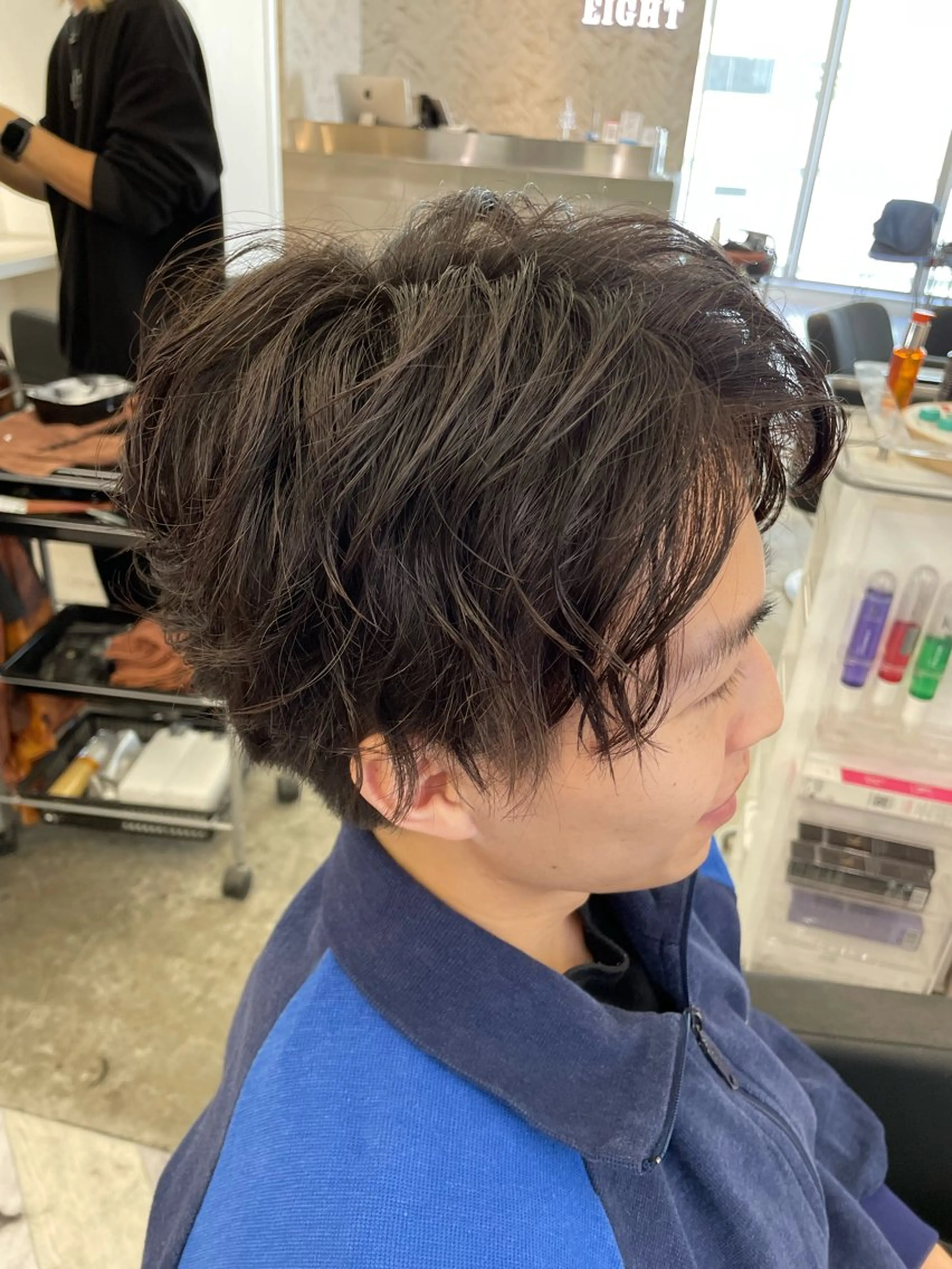 パーマ メンズ メンズパーマ スパイラルパーマ パーマ&ブリーチ /飯牟田/GEAR.のヘアスタイル