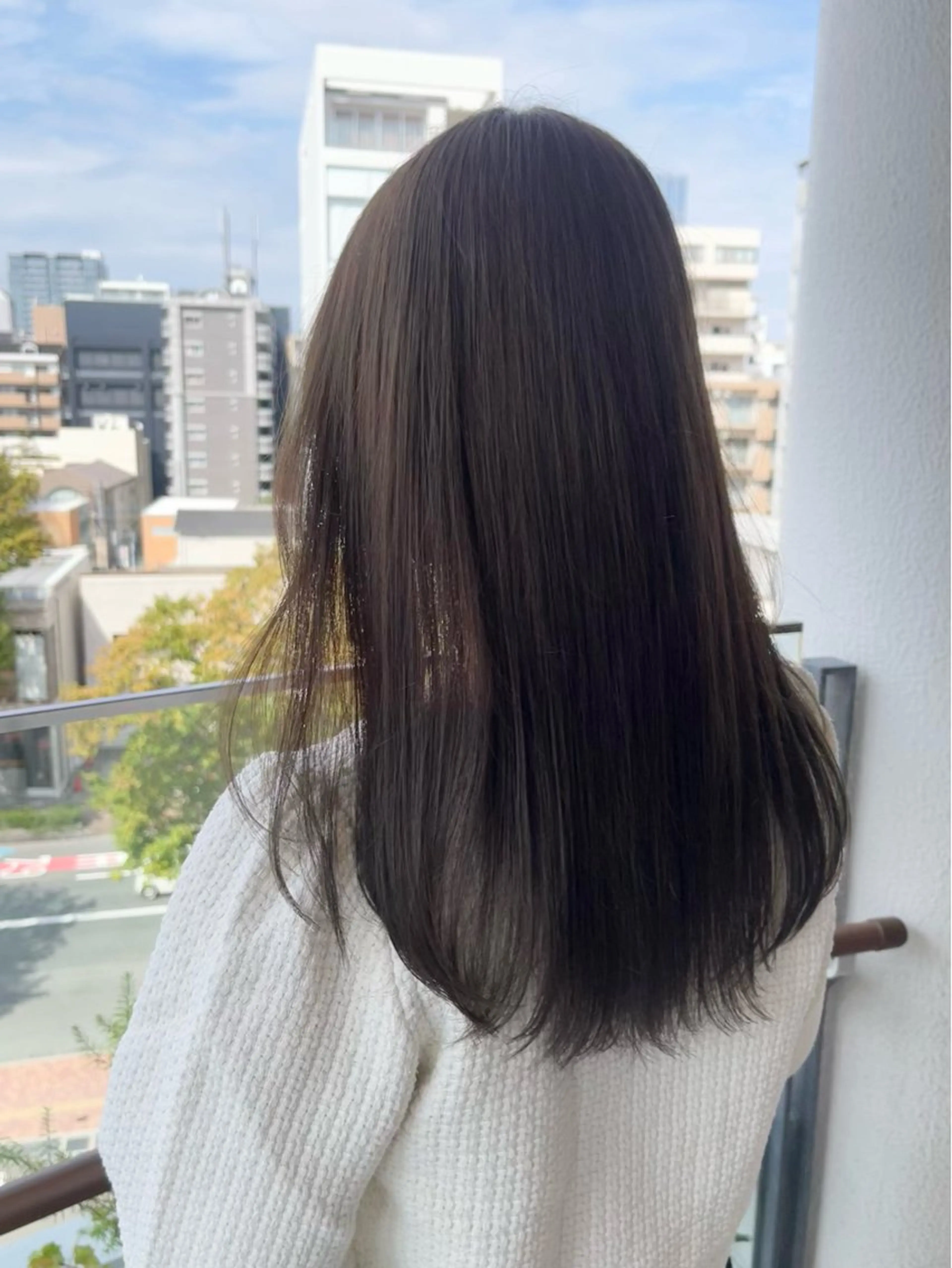 セミロング ヘアカラー トリートメント 園田 渉 ◤SHIKIO◢のヘアスタイル