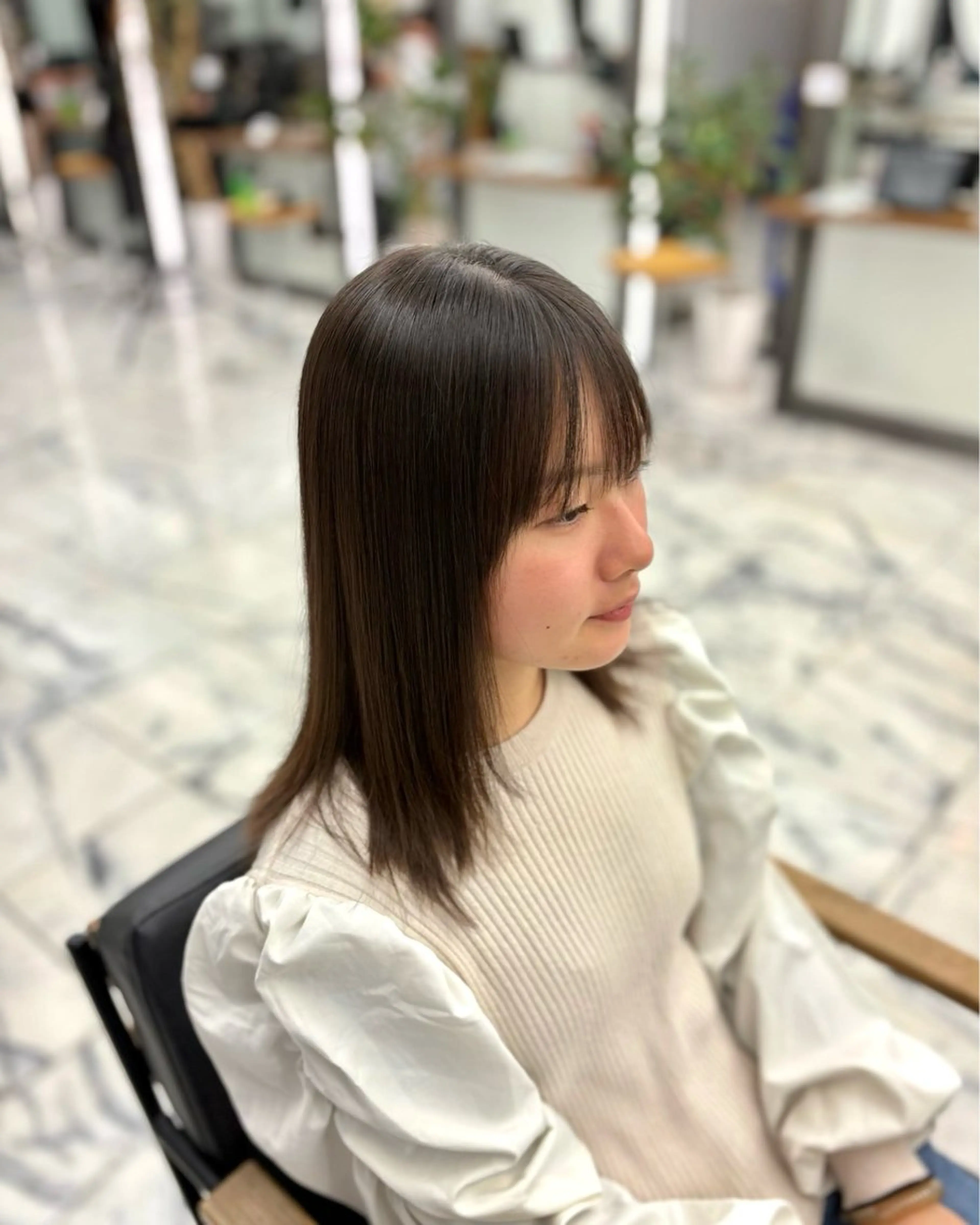 《似合わせカット込》カット＋ナチュラル美髪縮毛の写真