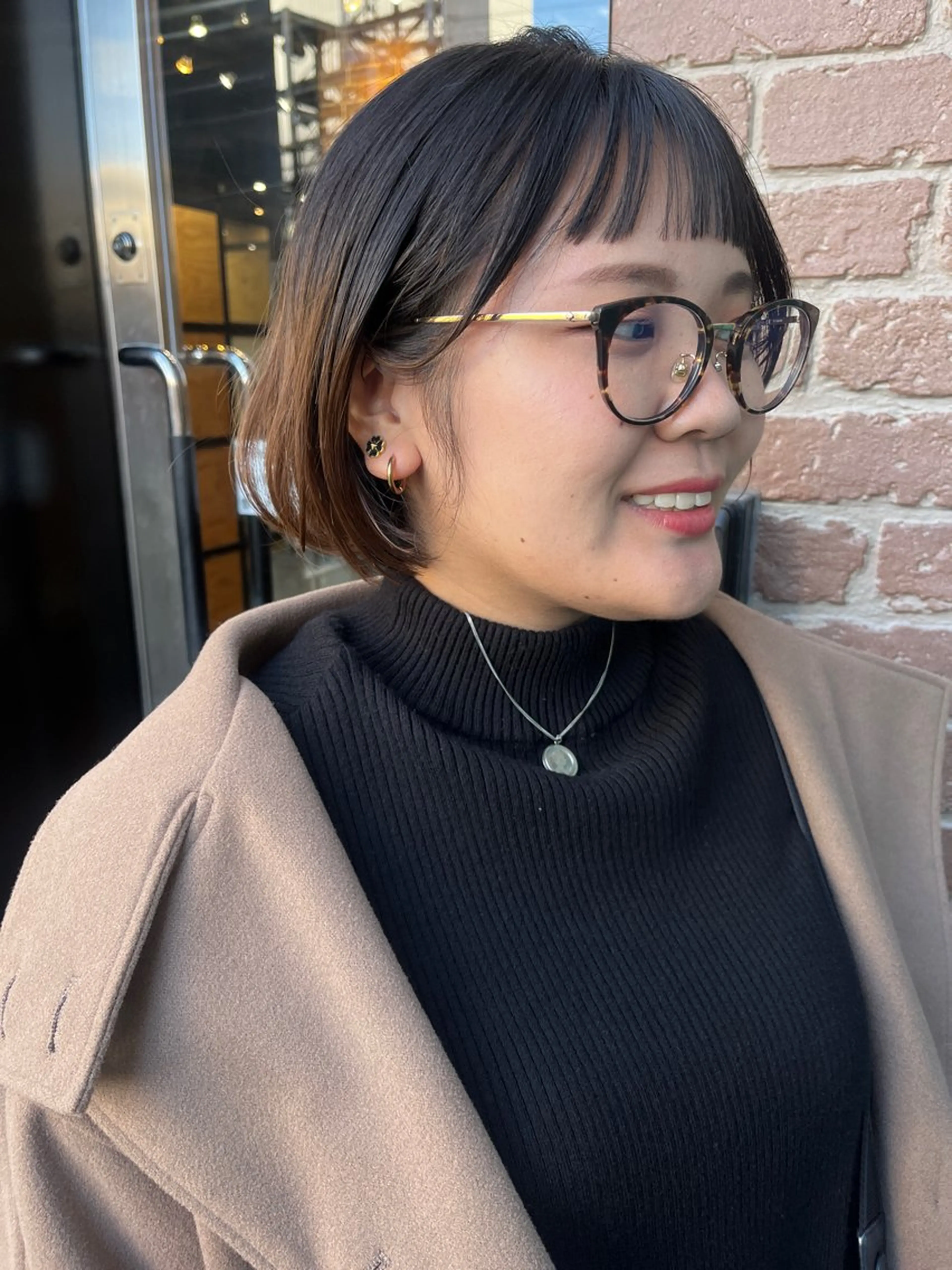 ミディアム カラー 久木原 ゆりのヘアスタイル