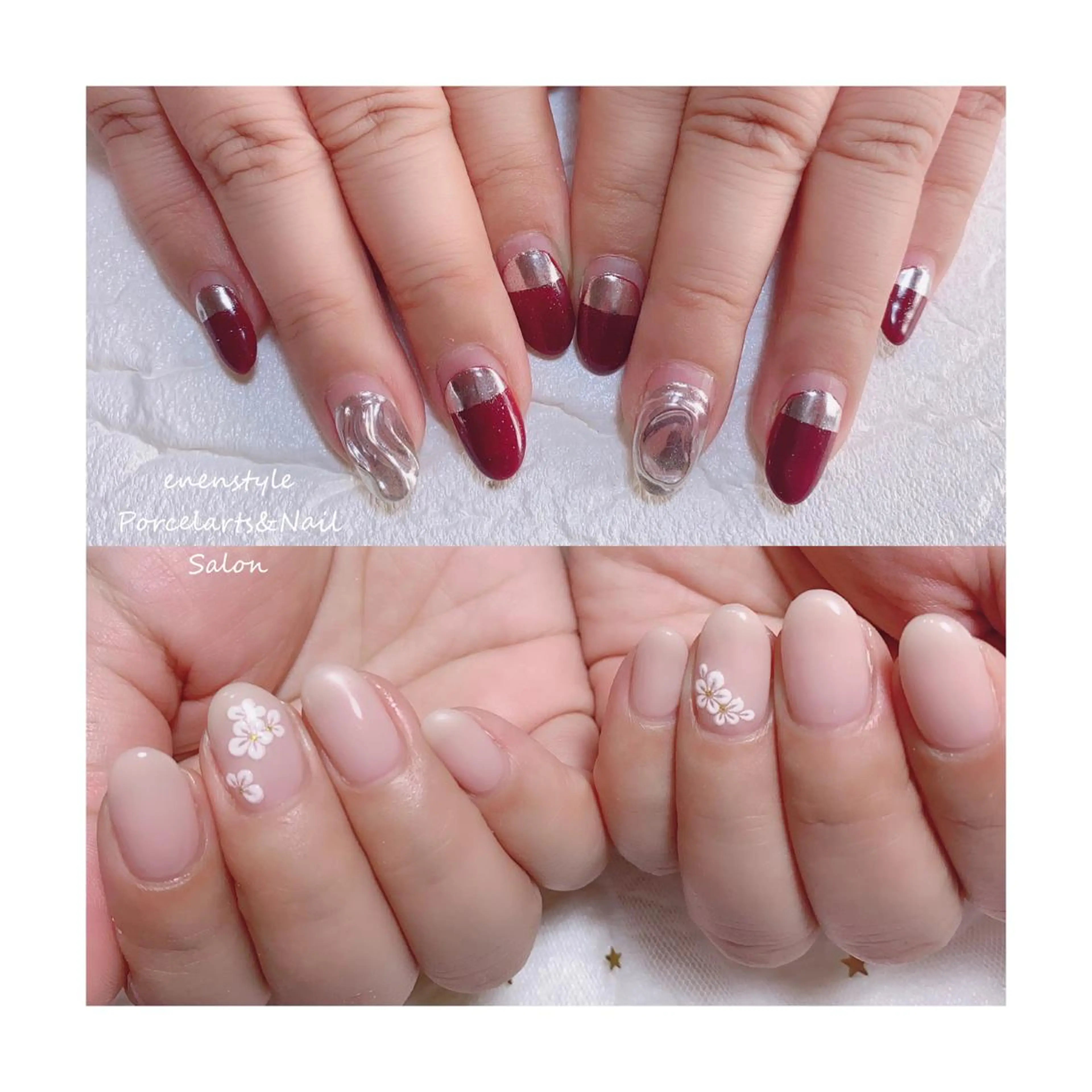 ミディアム ネイル ジェルネイル ニュアンスネイル オフィスネイル ワンカラーネイル パラジェル ハンドネイル 👑enen style👑のネイルデザイン