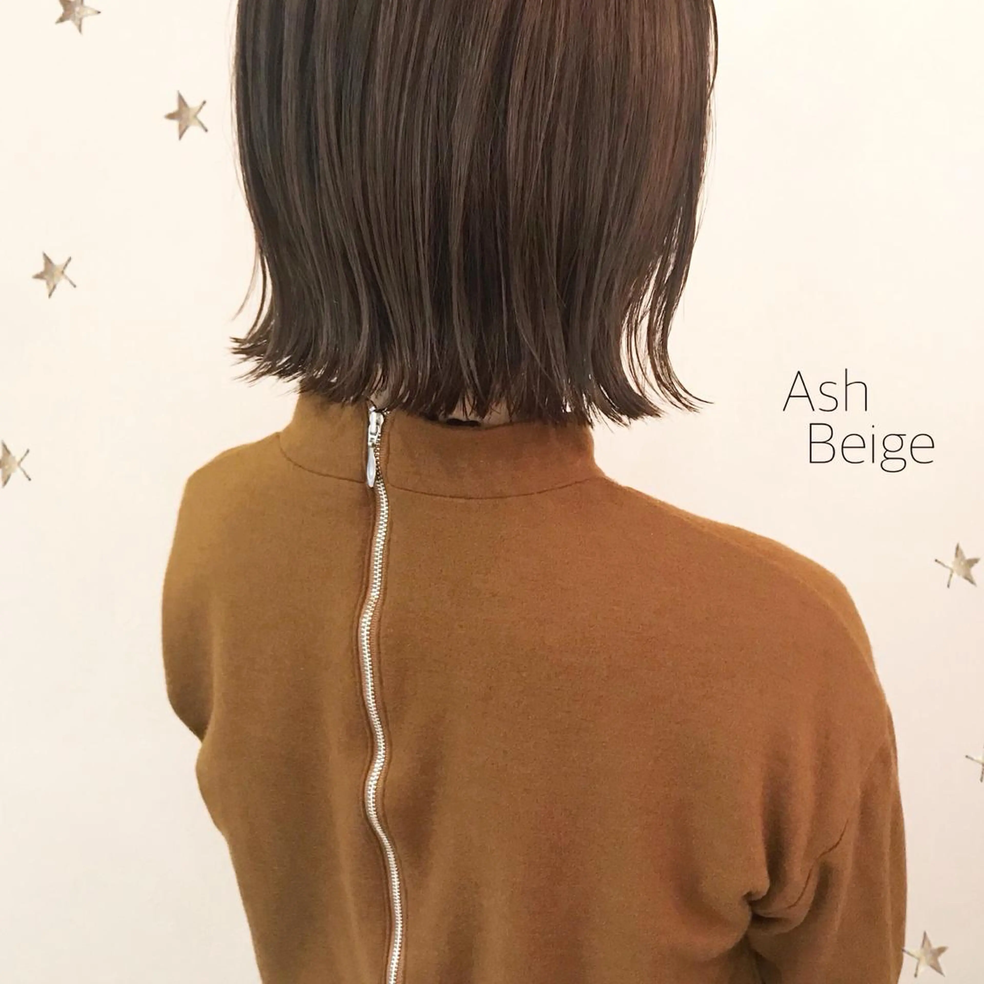 ミディアム カラー 市川 千夏のヘアスタイル