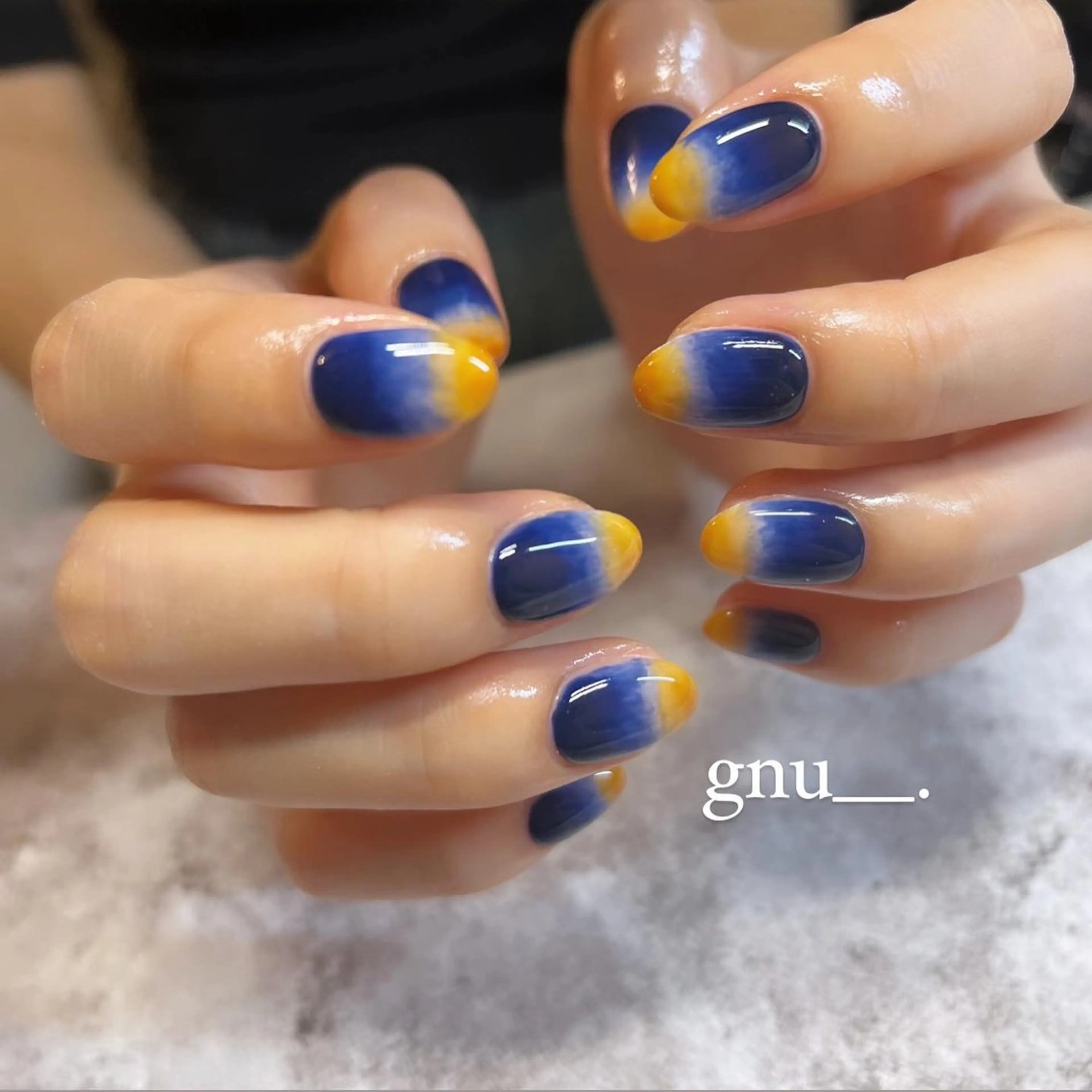 ネイル グラデーション ハンドネイル gnu__. nailのネイルデザイン