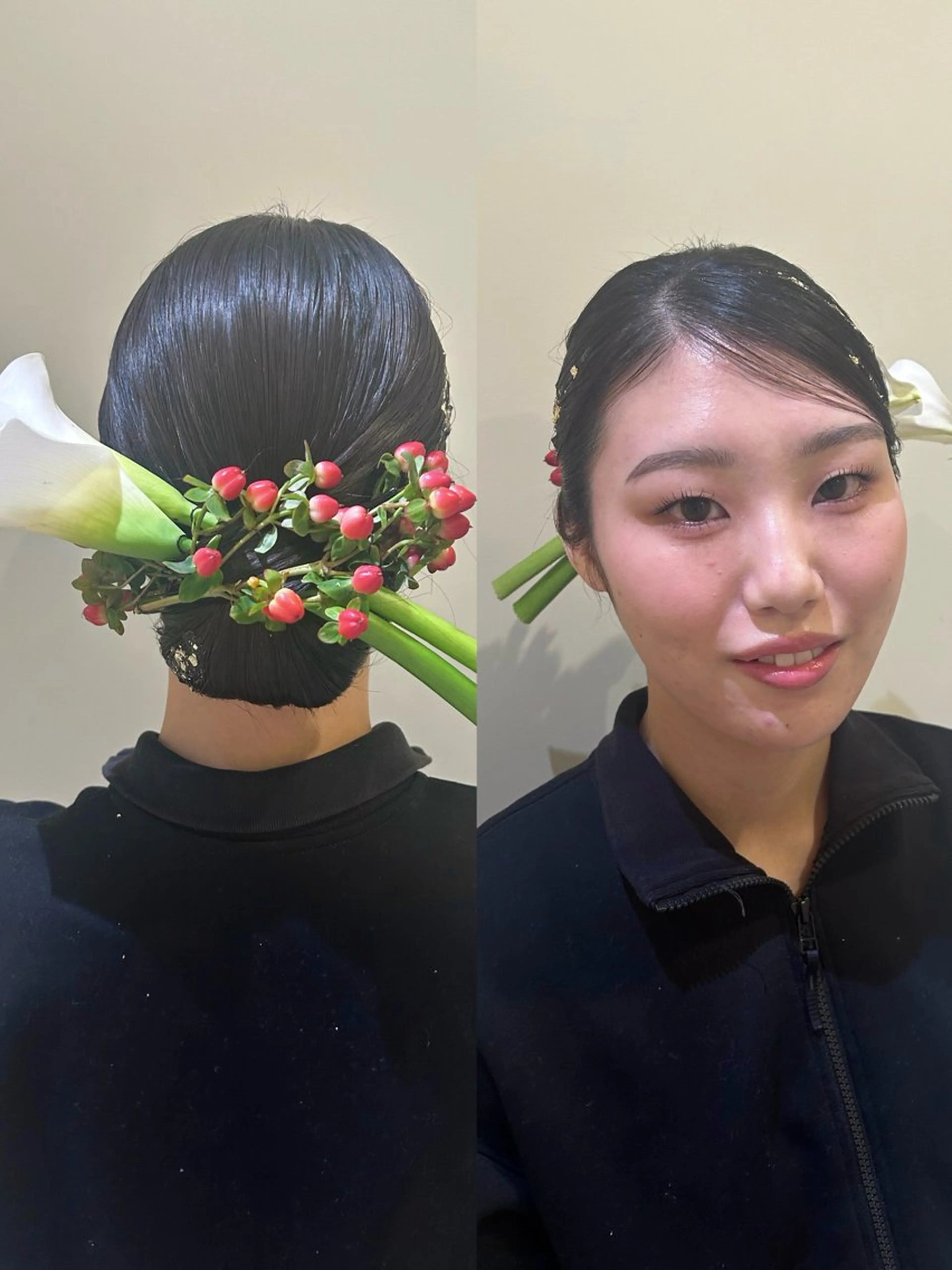 ミディアム ヘアアレンジ ヘアセット times salon所属・ボウ🪞ヘアセット /マツパ/眉毛のマツエク・マツパデザイン