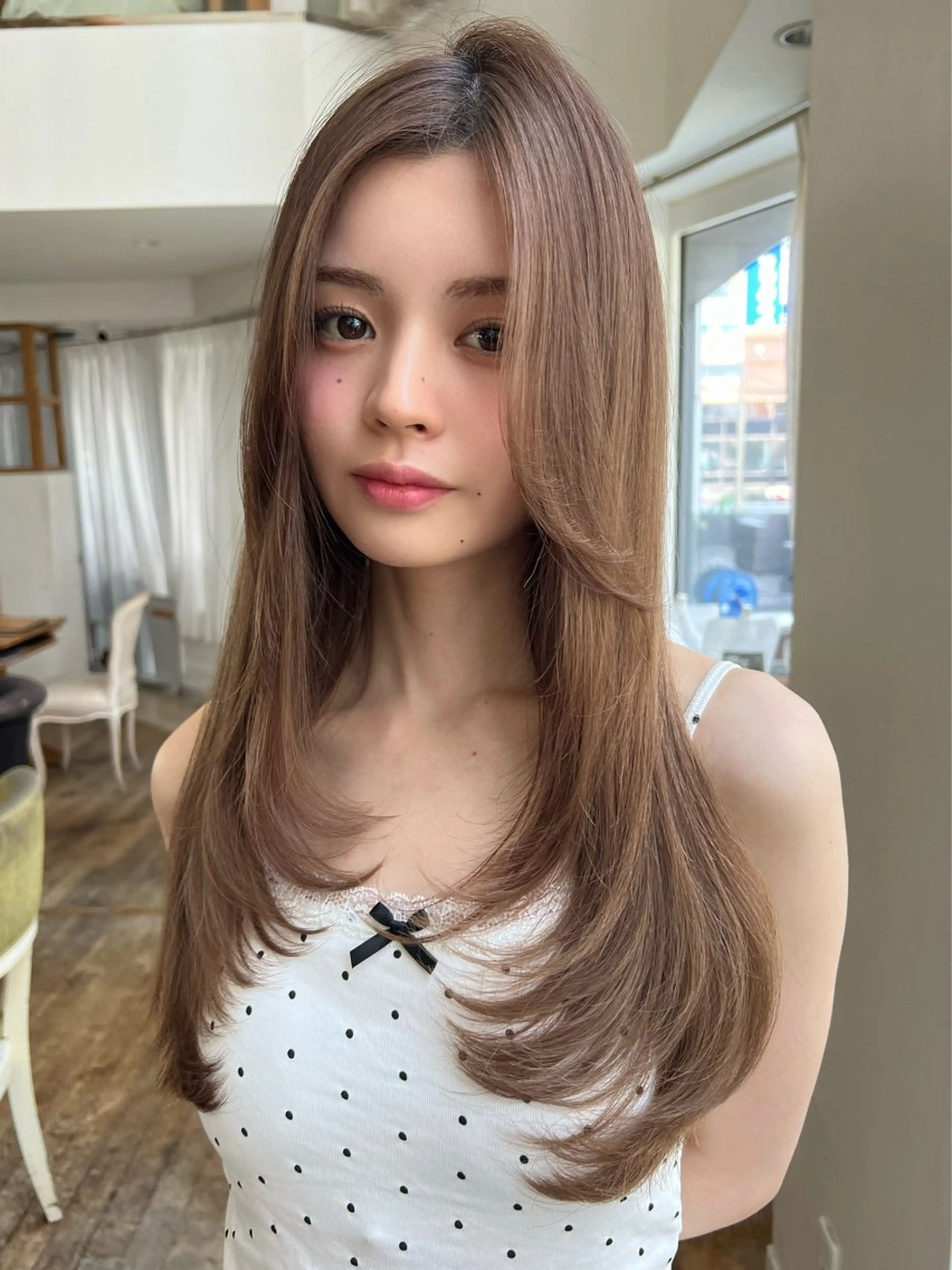 ミディアム カラー ヘアカラー 望月威吹/表参道/レ イヤー/似合わせのヘアスタイル