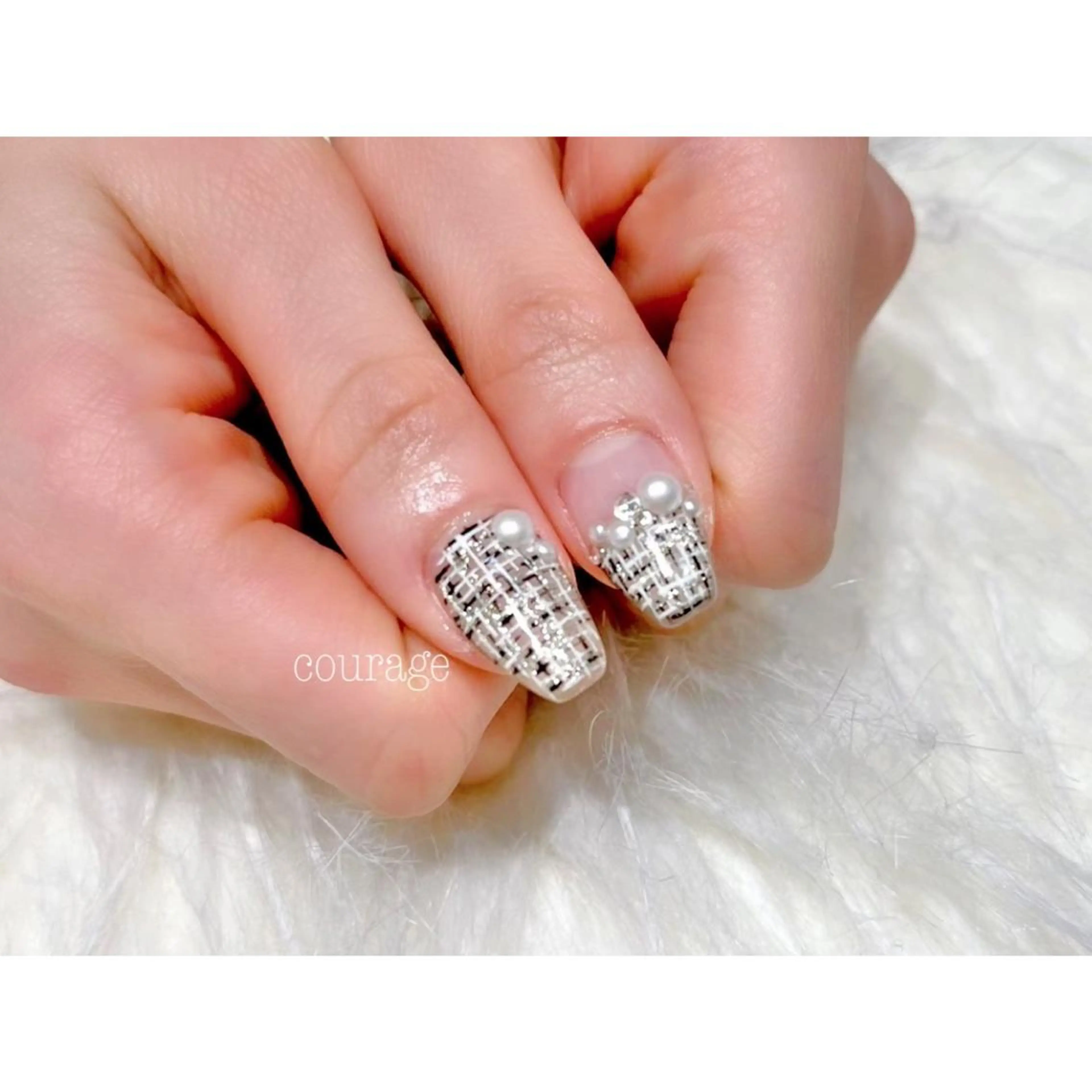 ネイル ツイードネイル ネイルサロンcourage所属・ネイルサロン courageのネイルデザイン