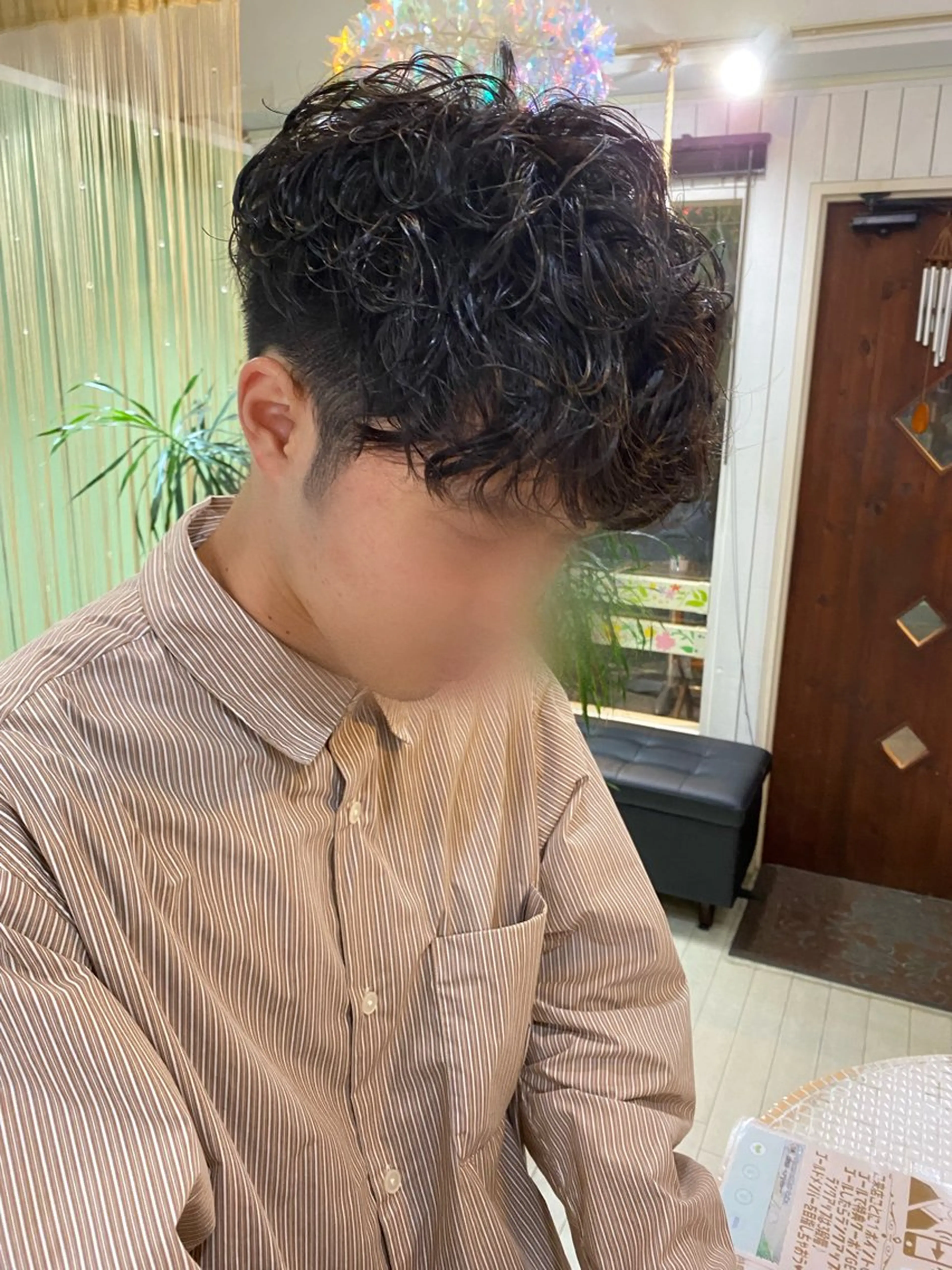 パーマ メンズ 🩶西 雪乃/透明感 くすみカラー🫧のヘアスタイル