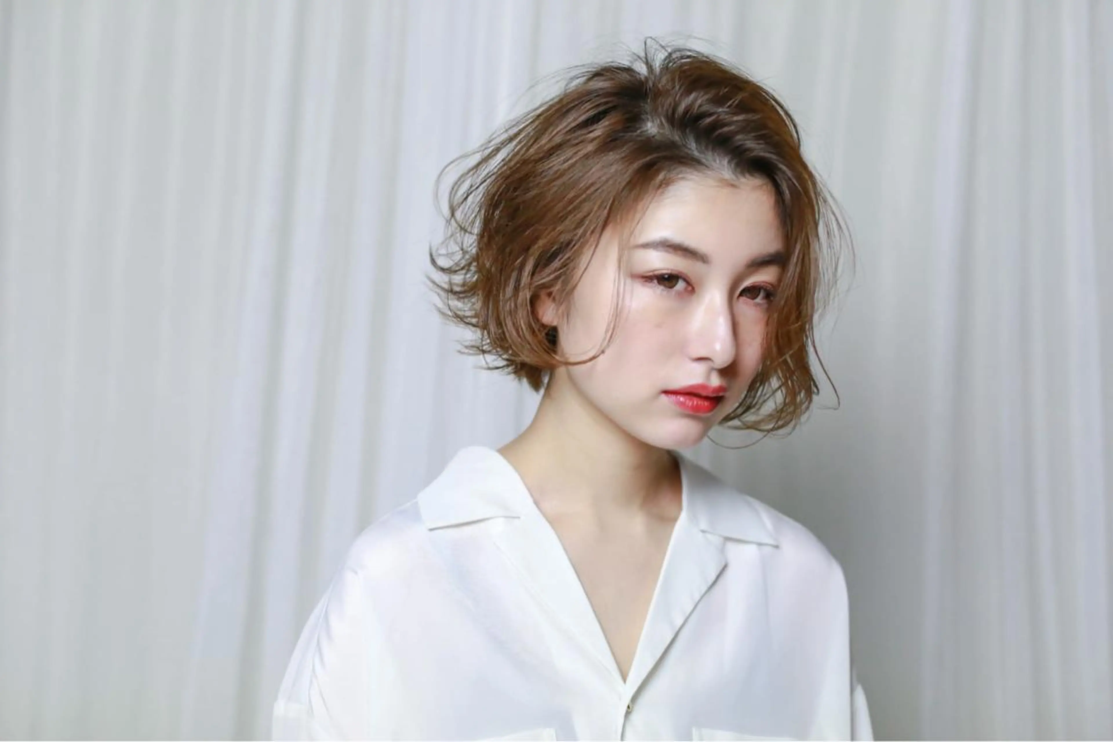ショート 横井伴典　矢場町 メンズパーマ/カットのヘアスタイル