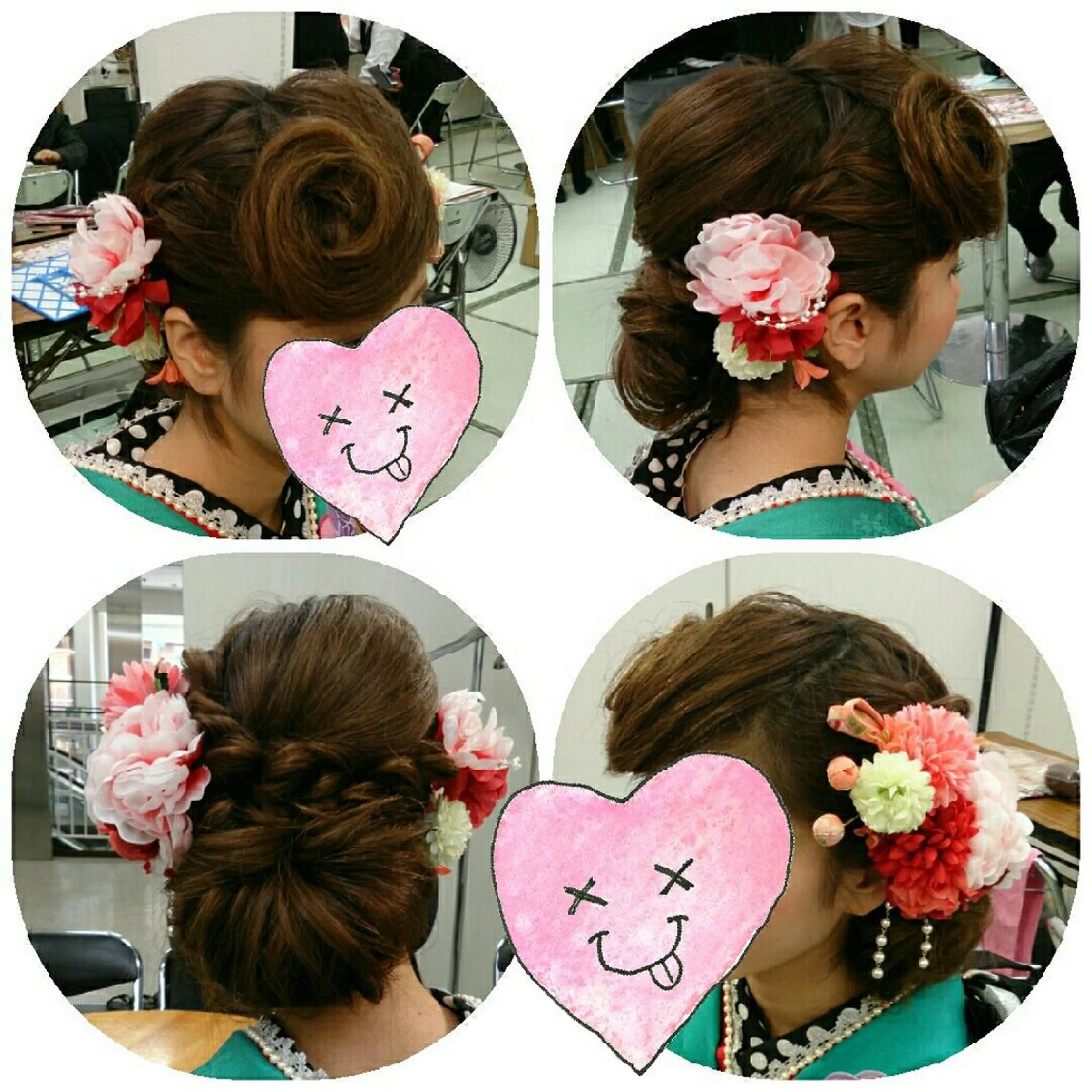 セミロング ヘアアレンジ vi viのヘアスタイル