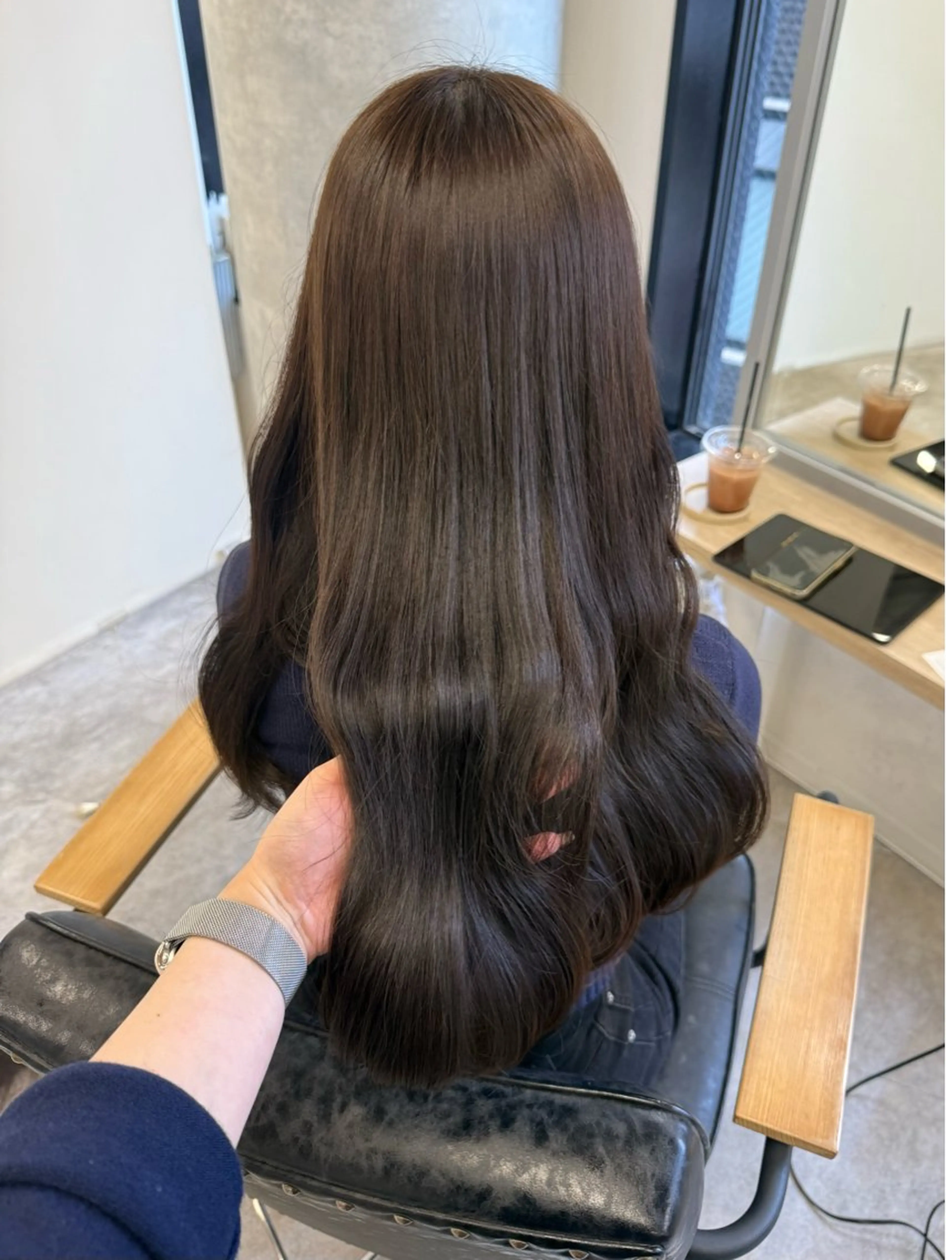 ロング カラー ヘアアレンジ ブリーチ ダブルカラー ブリーチなしカラー カット ヘアカラー トリートメント Himawari♡ 柔らかいカラーのヘアスタイル
