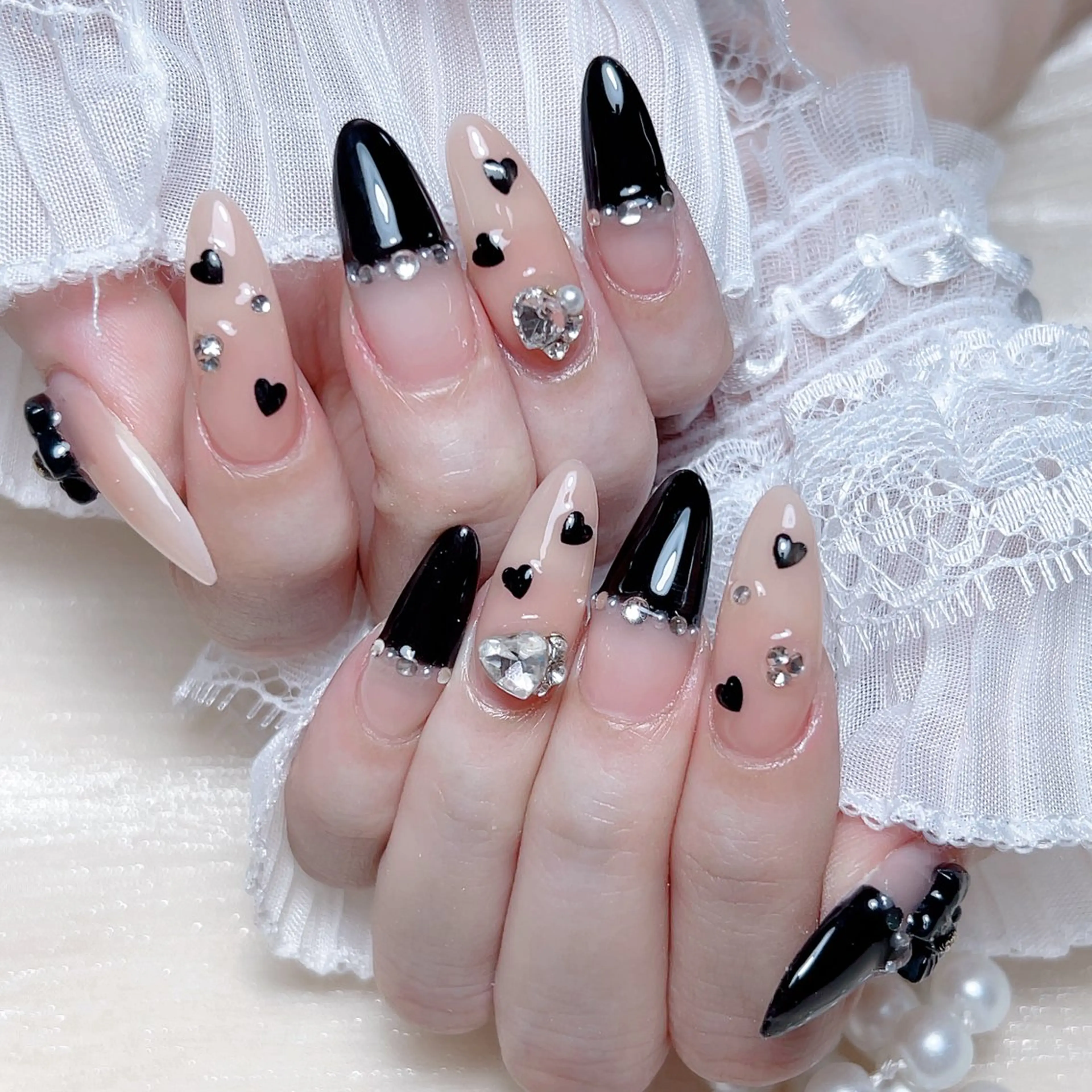 ネイル ハンドネイル M🌷nail 長さだし専門店のネイルデザイン