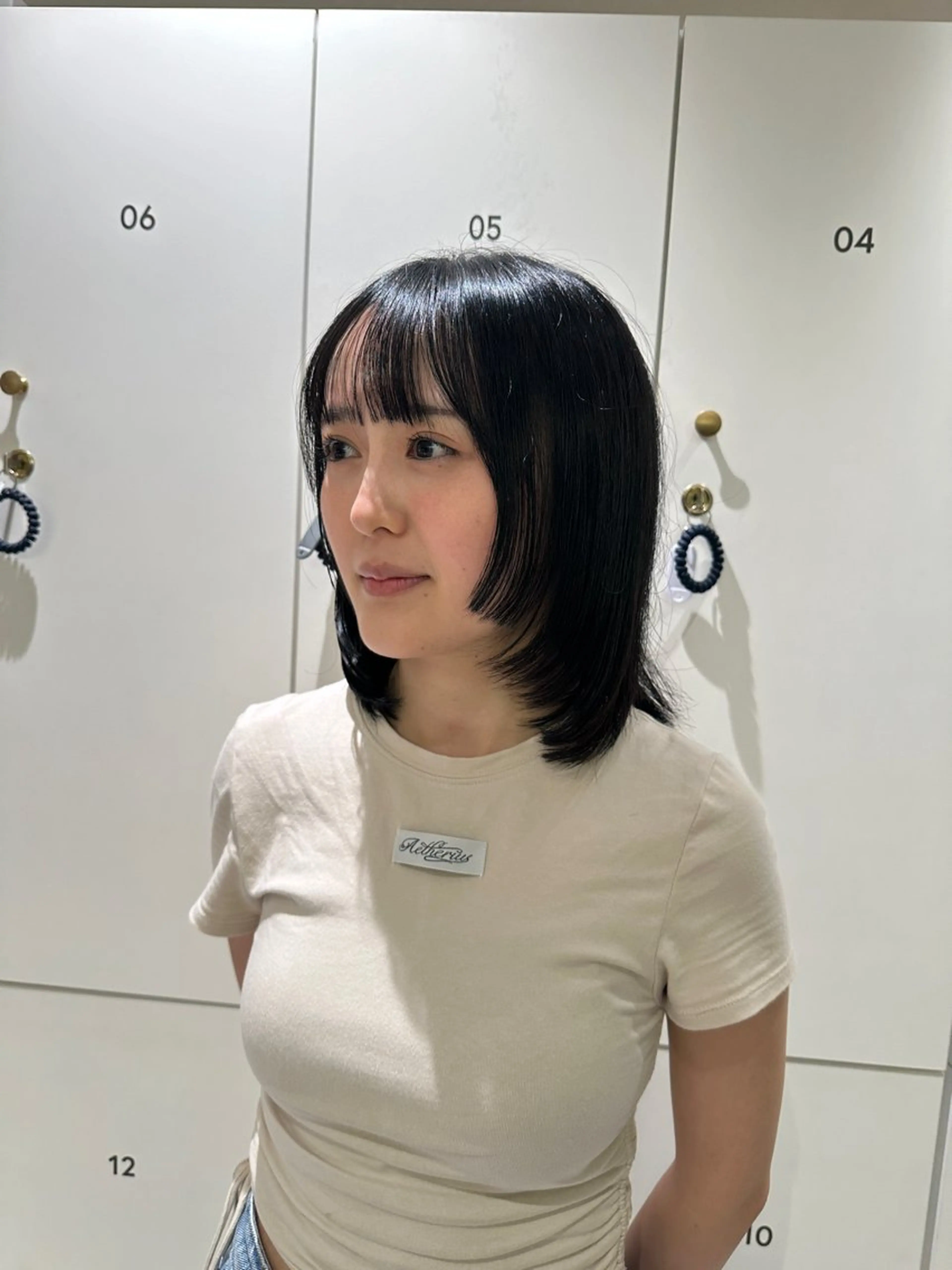 ミディアム 姫カット レイヤーカット 切りっぱなし/髪質 改善矯正/さやか🫧のヘアスタイル