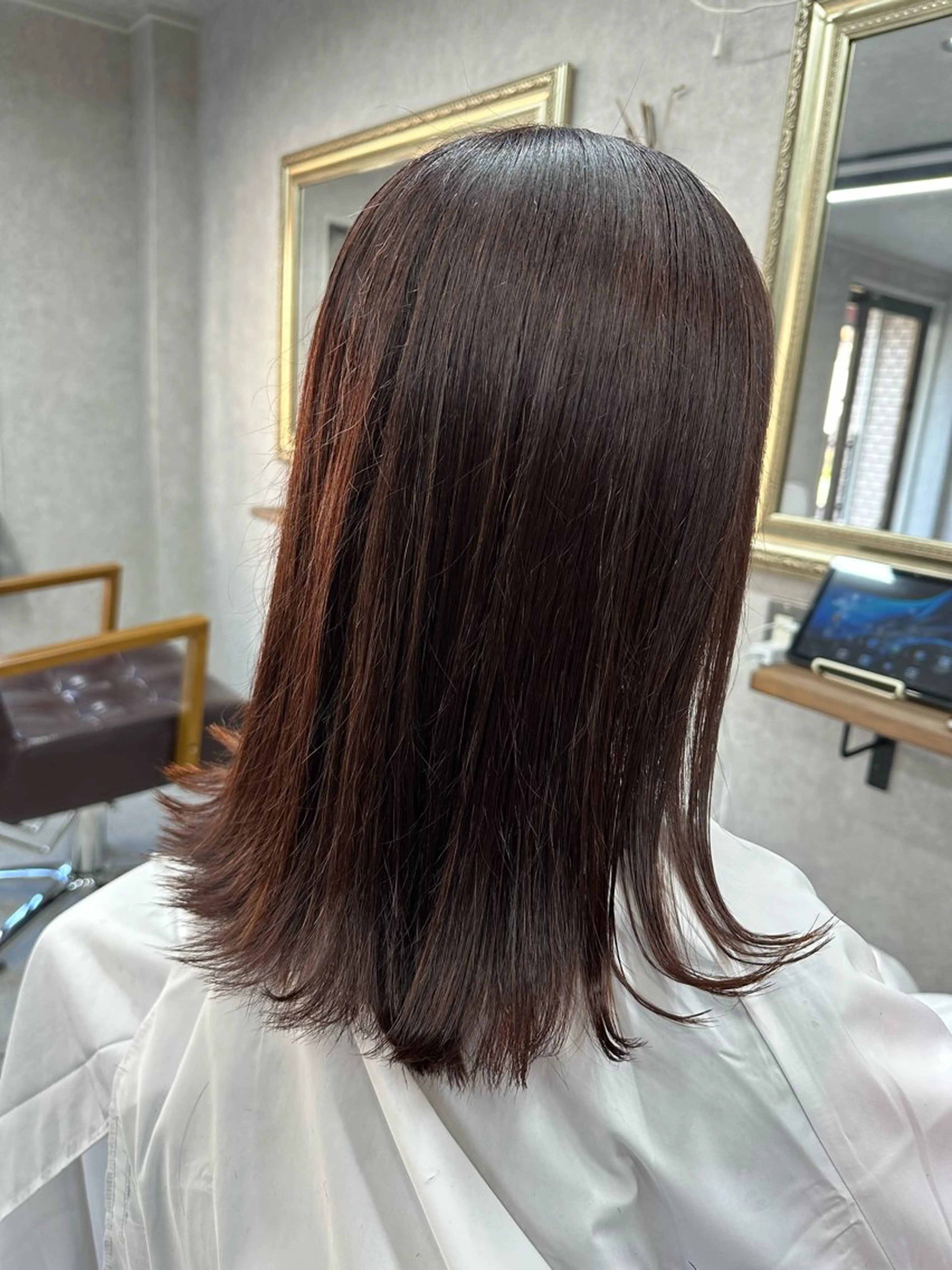 セミロング カラー カット ヘアカラー トリートメント Lien 深井店のヘアスタイル