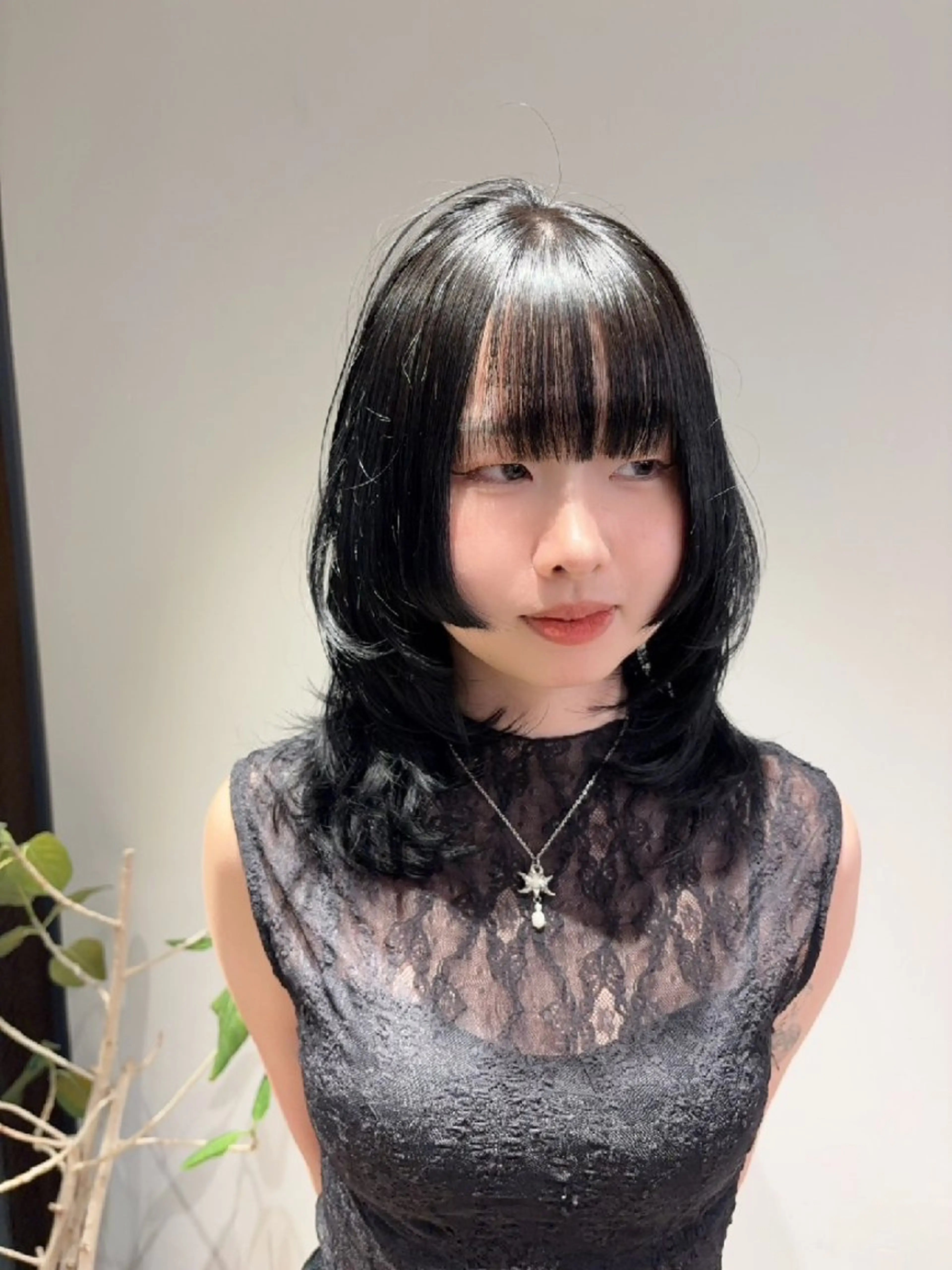 セミロング カラー 山中 あるのヘアスタイル